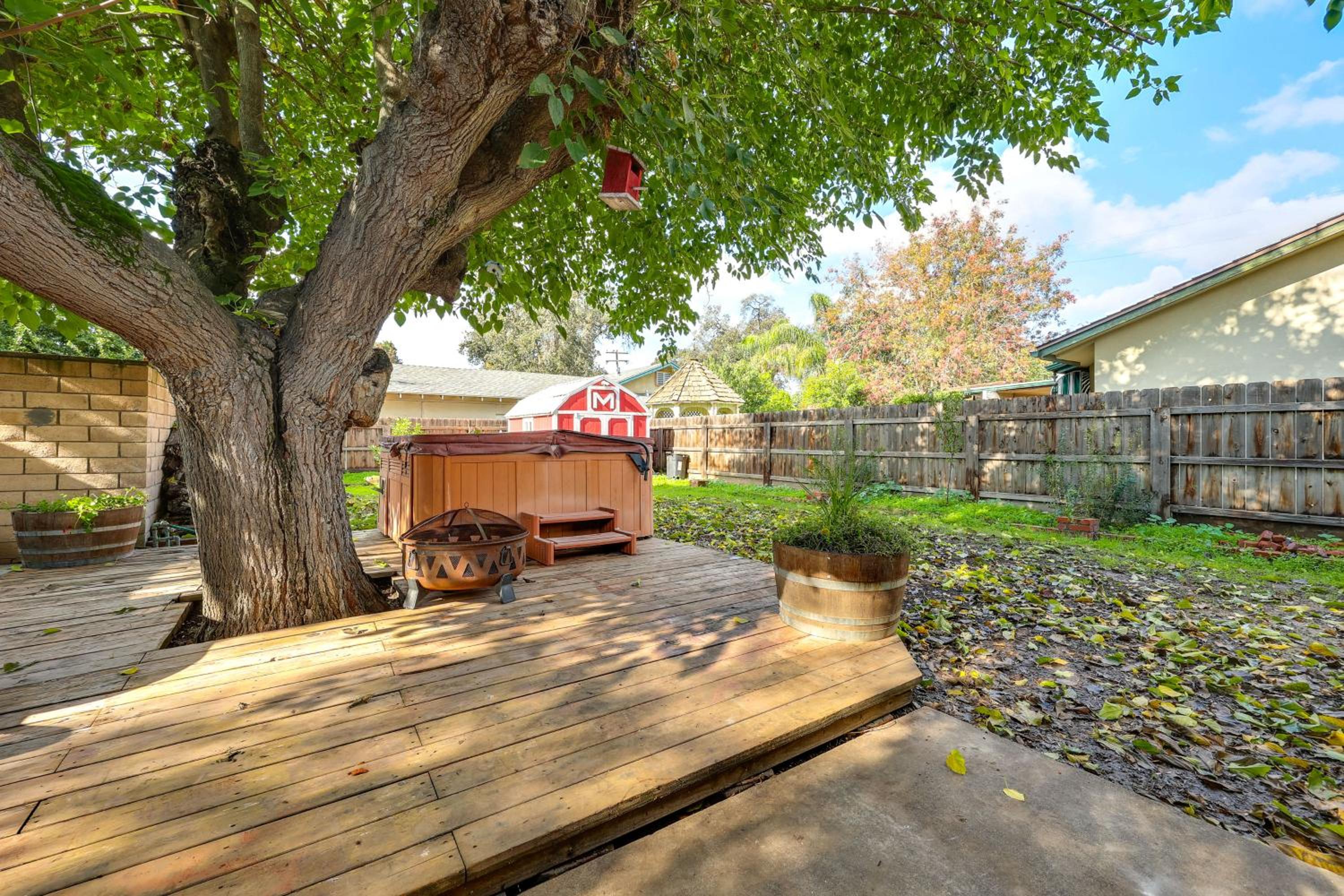 Hot Tub, Patio and Outdoor Games at Visalia Home
