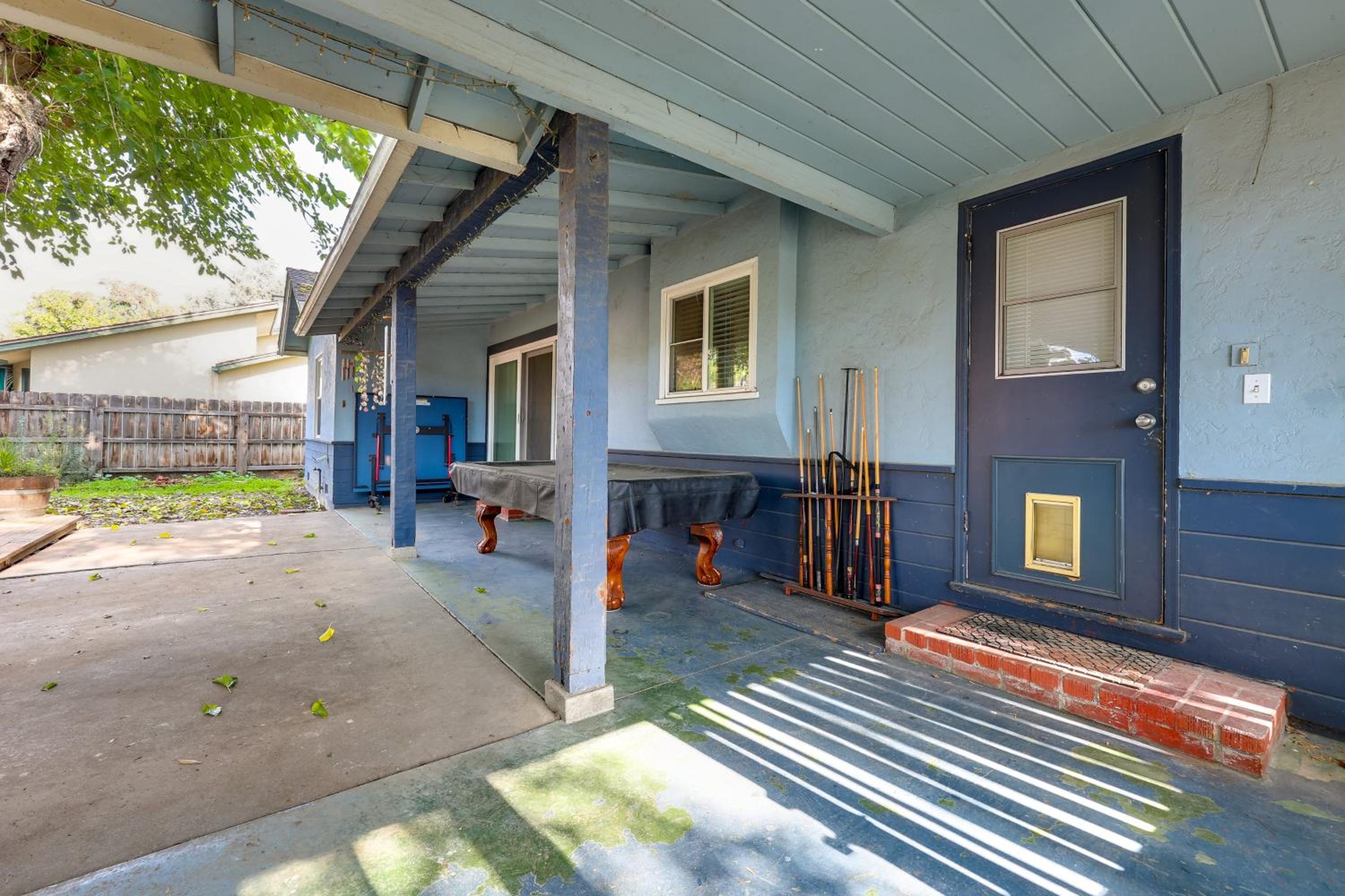 Hot Tub, Patio and Outdoor Games at Visalia Home