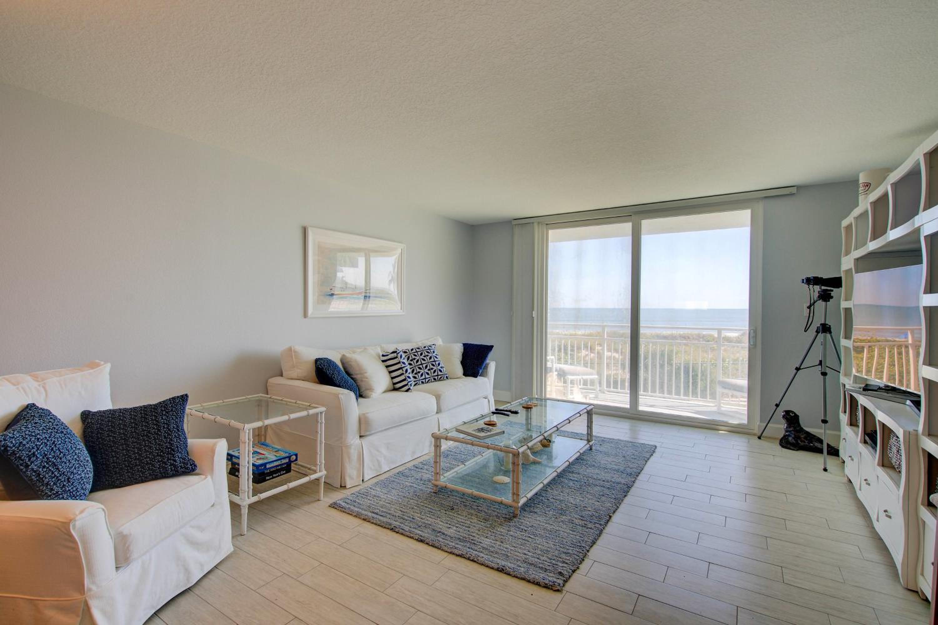 Steps to Sand Ocean-View Condo in Cocoa Beach!