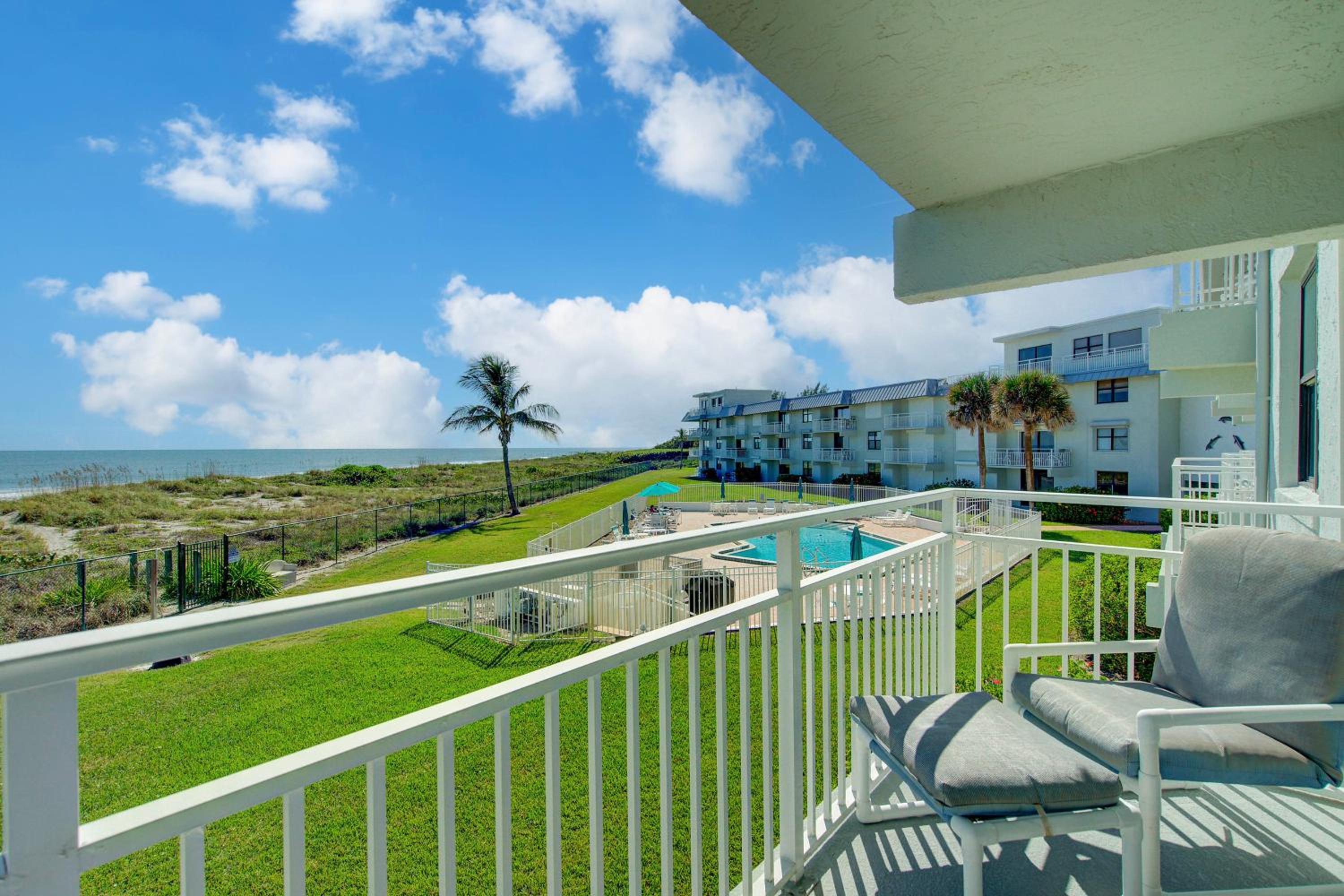 Steps to Sand Ocean-View Condo in Cocoa Beach!
