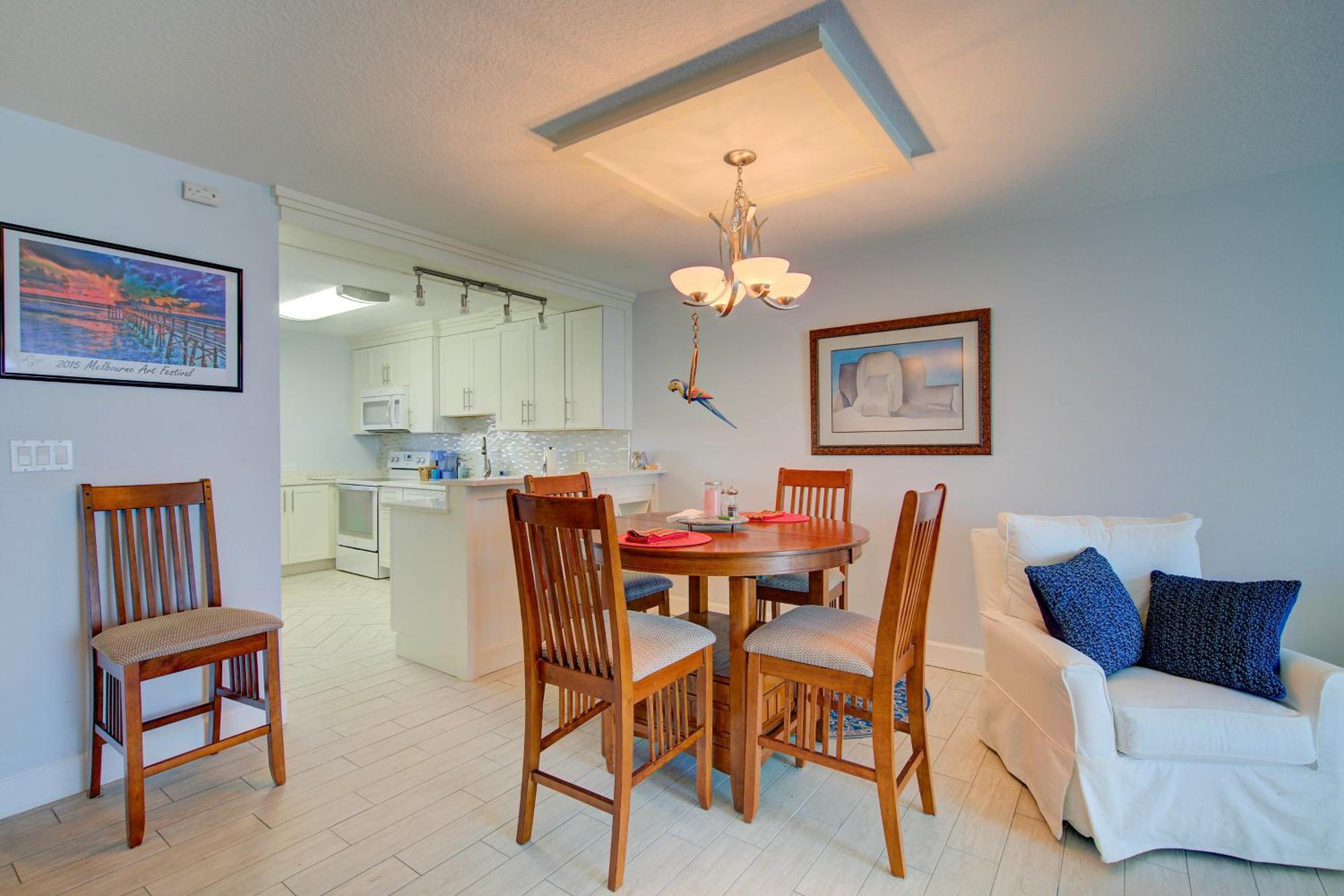 Steps to Sand Ocean-View Condo in Cocoa Beach!