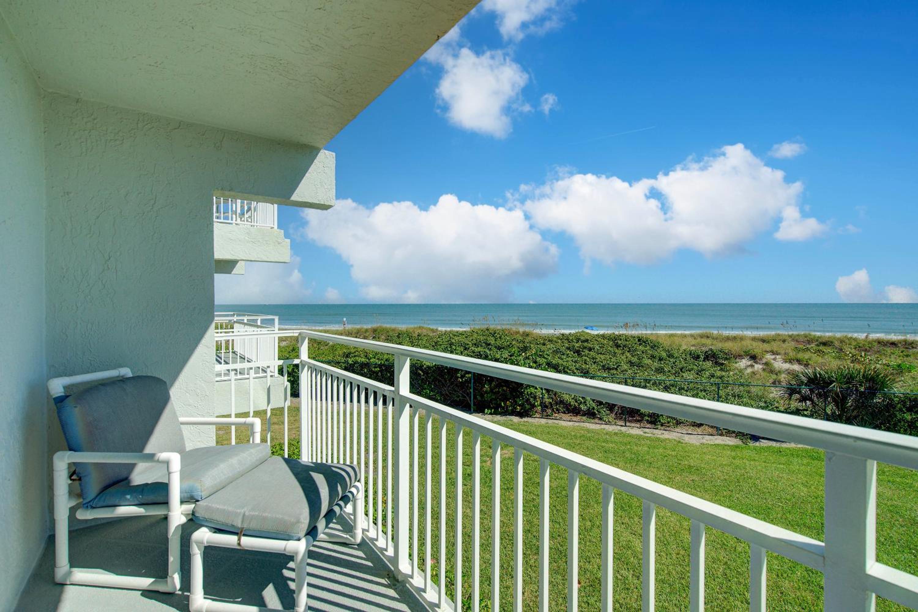 Steps to Sand Ocean-View Condo in Cocoa Beach!