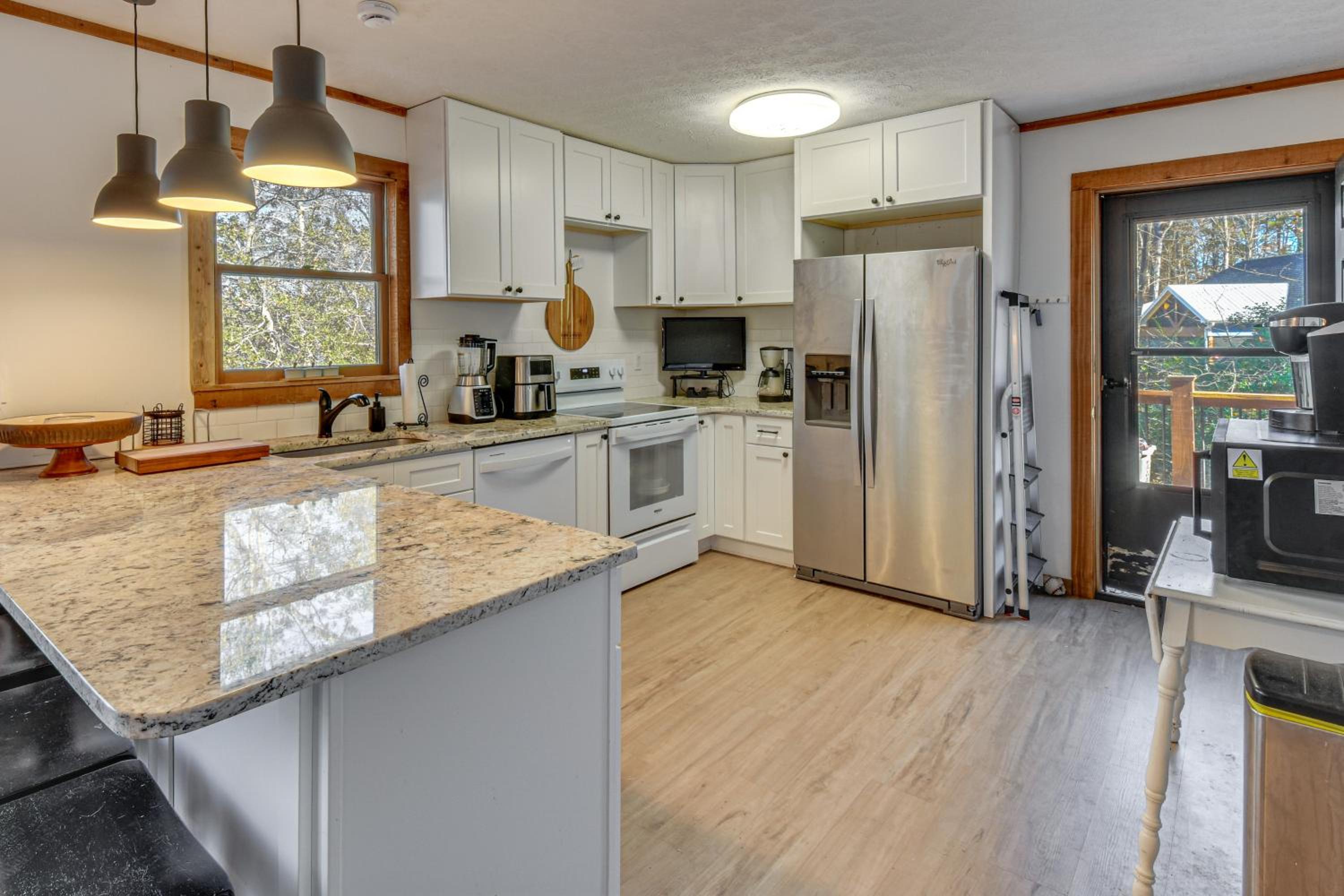 Private Lakefront Home with Views and Dock in Hartwell