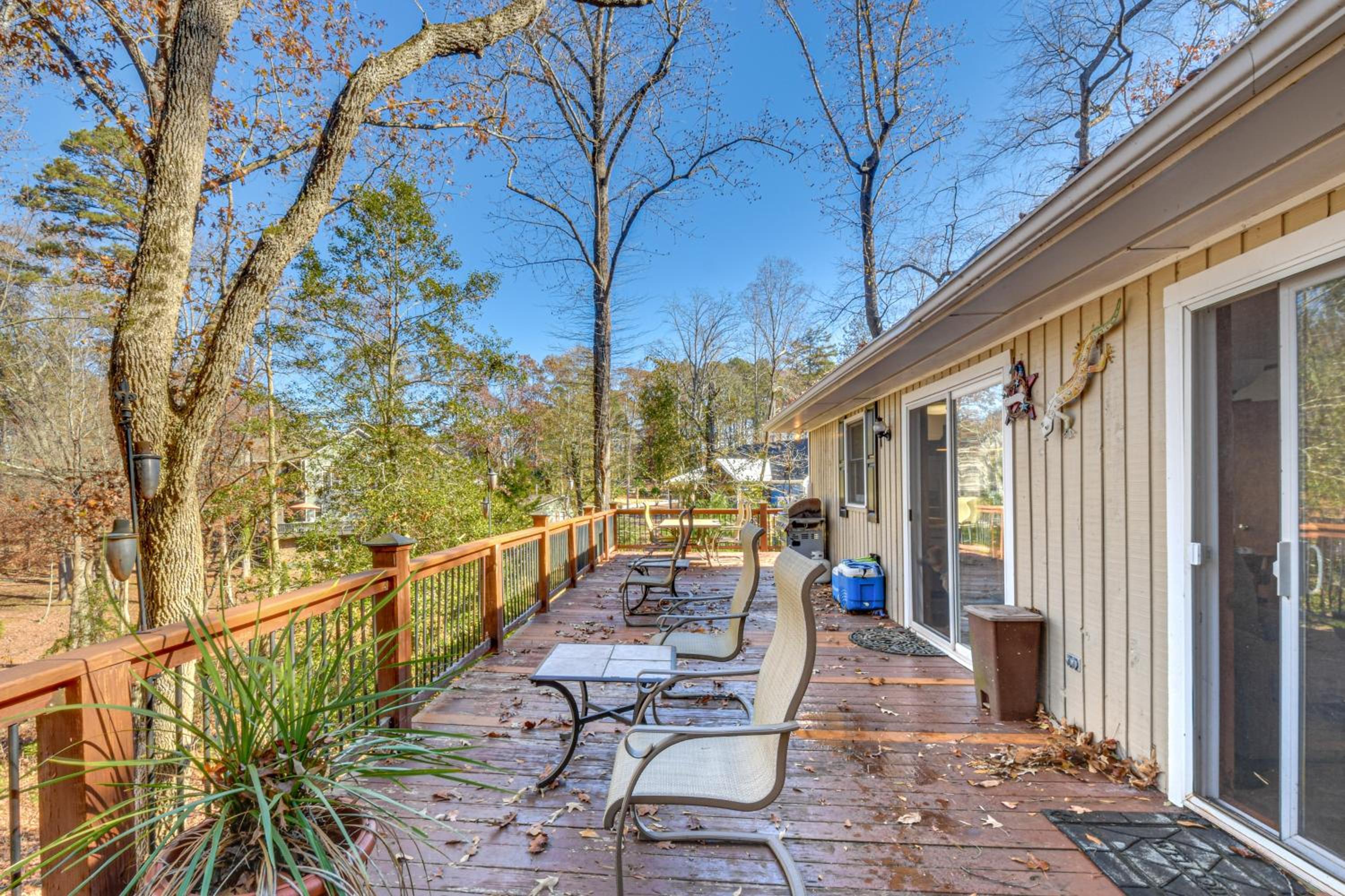 Private Lakefront Home with Views and Dock in Hartwell