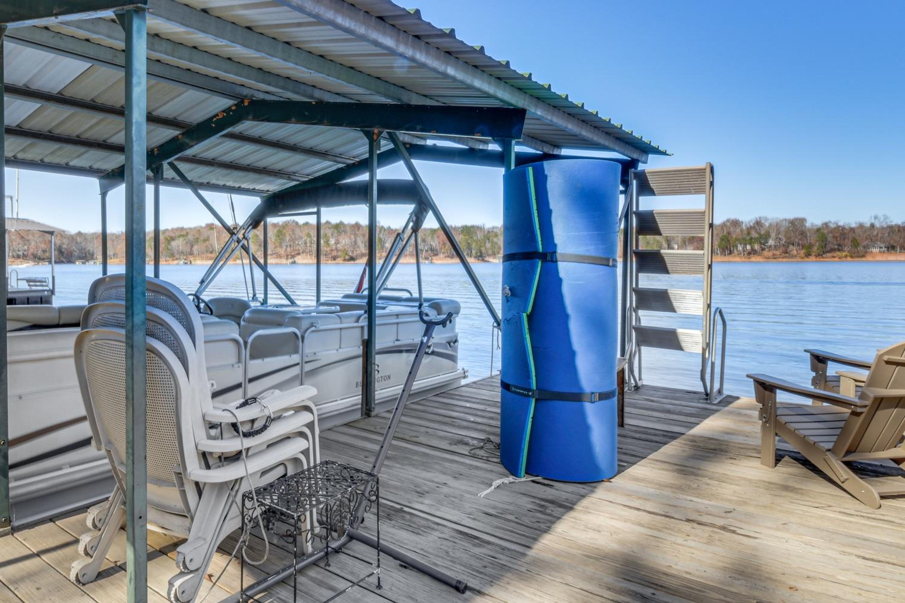 Private Lakefront Home with Views and Dock in Hartwell