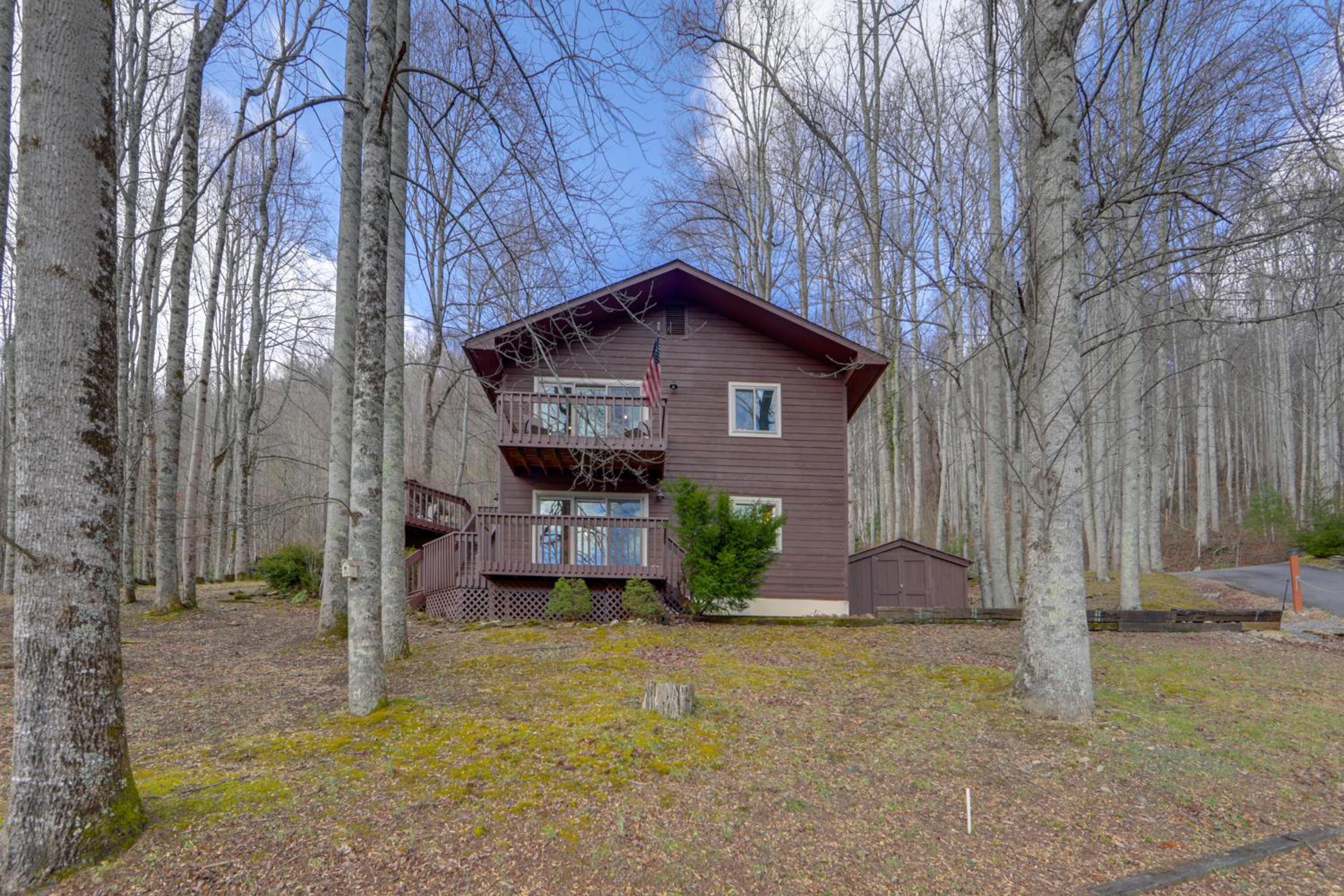 Dog-Friendly Cabin 6 Mi to Cataloochee Skiing!