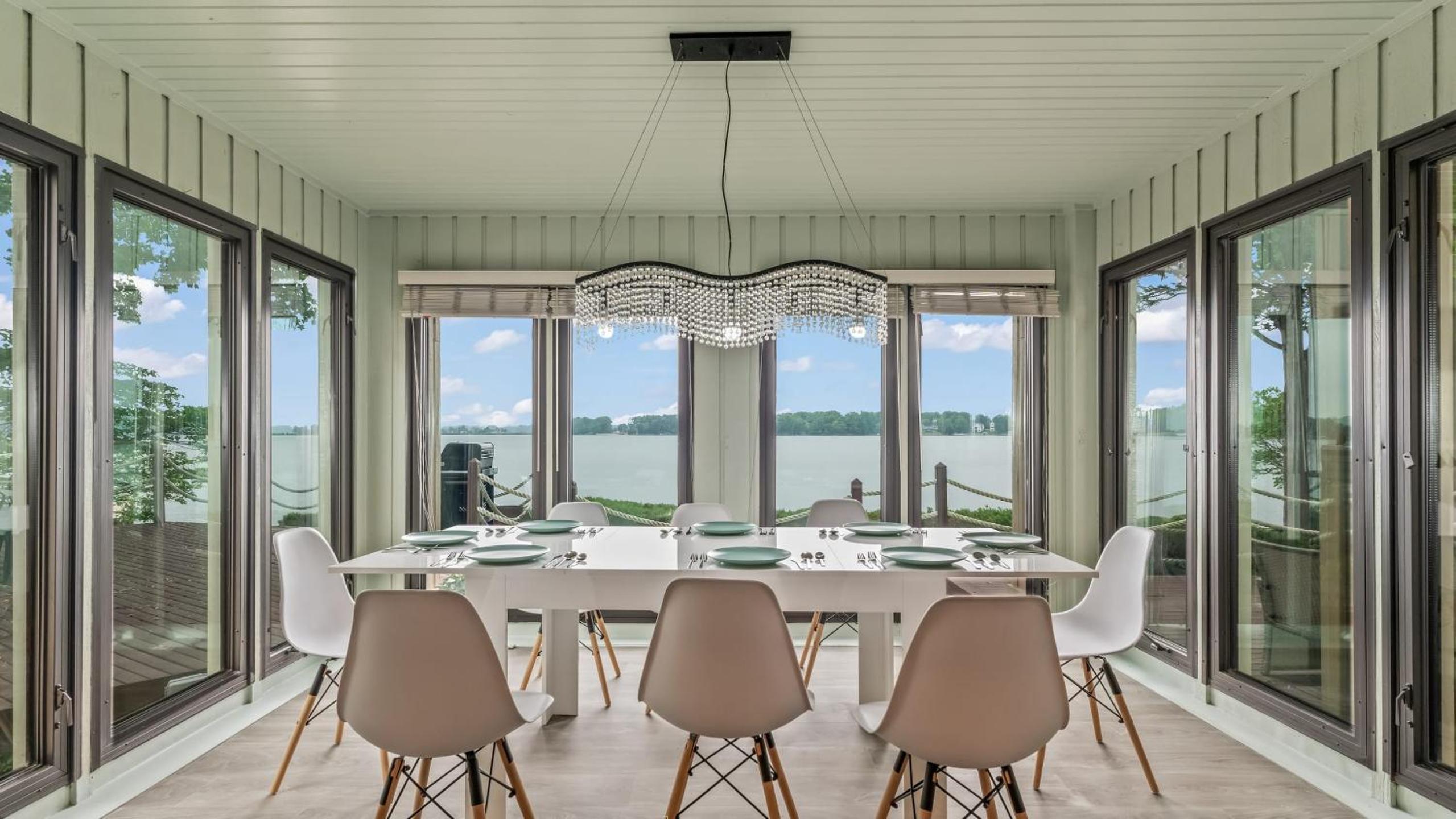 Waterfront Stay w Canoes Deck Game Room Lake Views Near Mooresville Renwick Cove by AvantStay