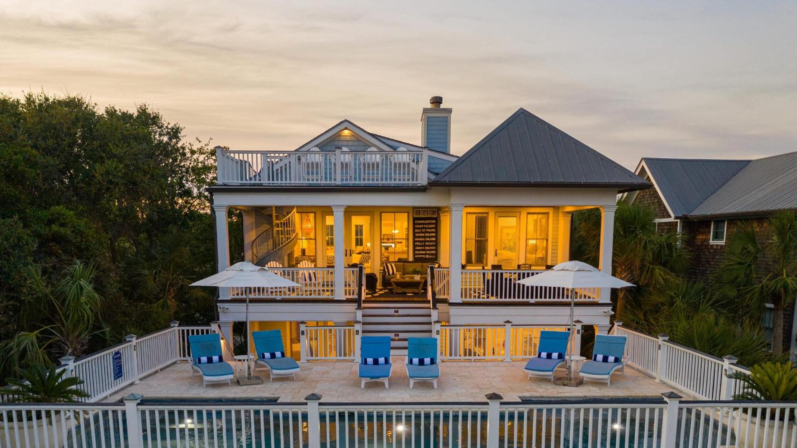 Beachside Stay with Pool Two Decks Rooftop Lounge Steps to Front Beach IOP Beachhouse by AvantStay