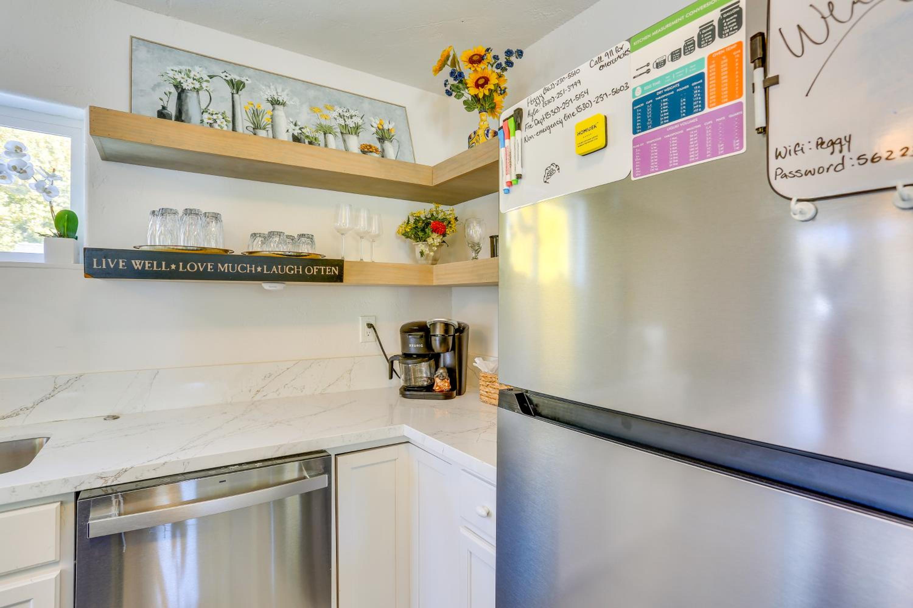 1 Mi to Bizz Johnson Trail! Walkable Apt with Perks