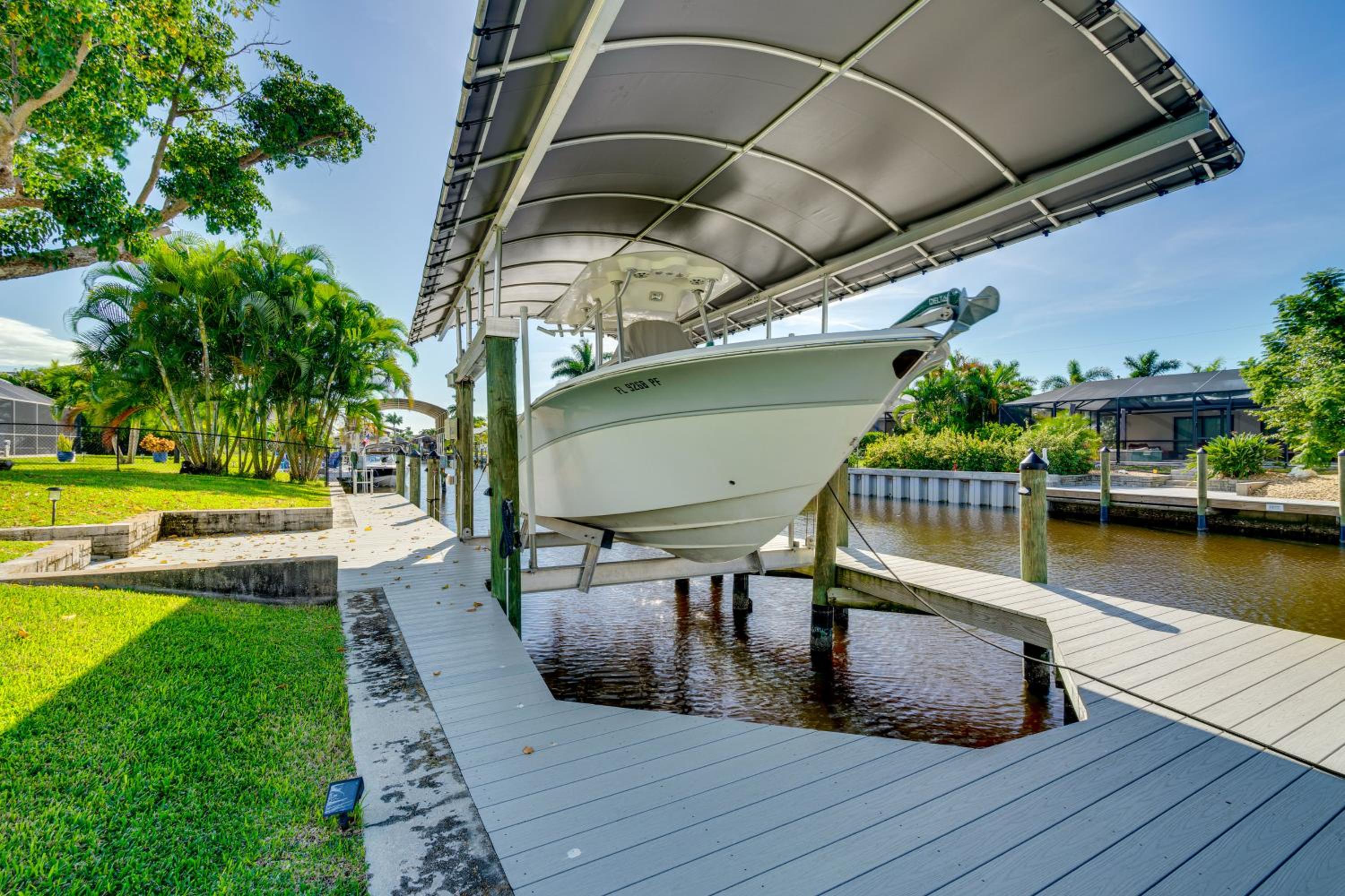 2 Mi to Marina and Beach Cape Coral Home with Dock