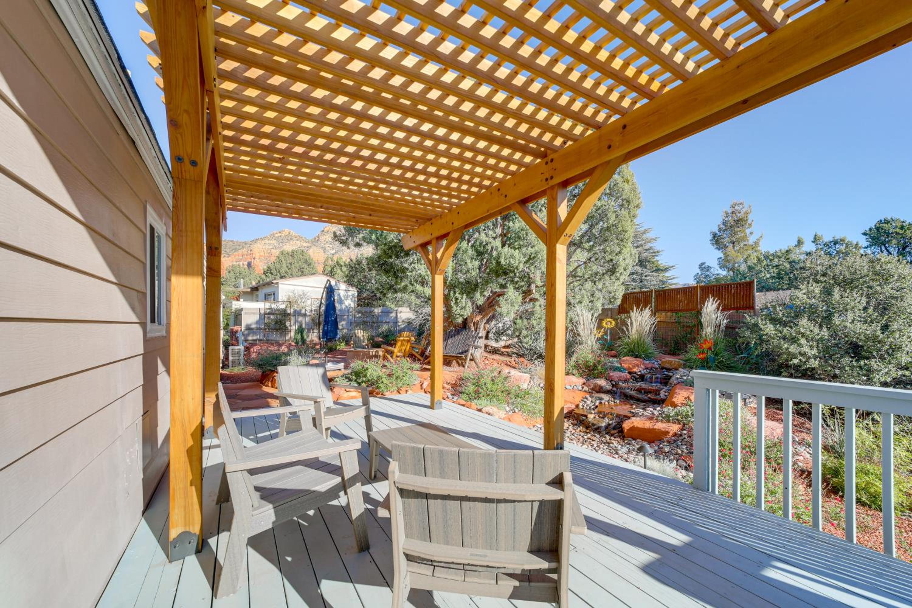 Walk to Trails! West Sedona Retreat with Deck and Yard
