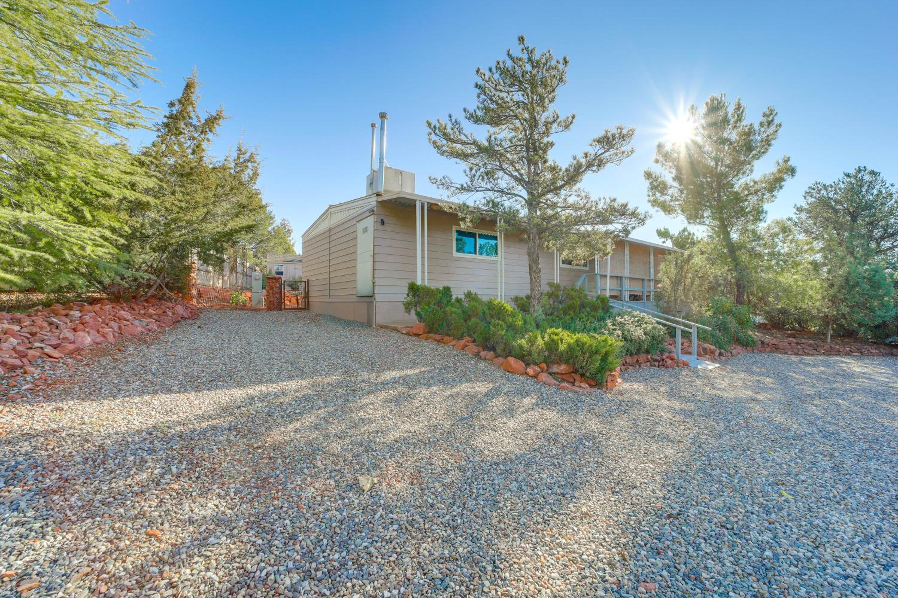 Walk to Trails! West Sedona Retreat with Deck and Yard