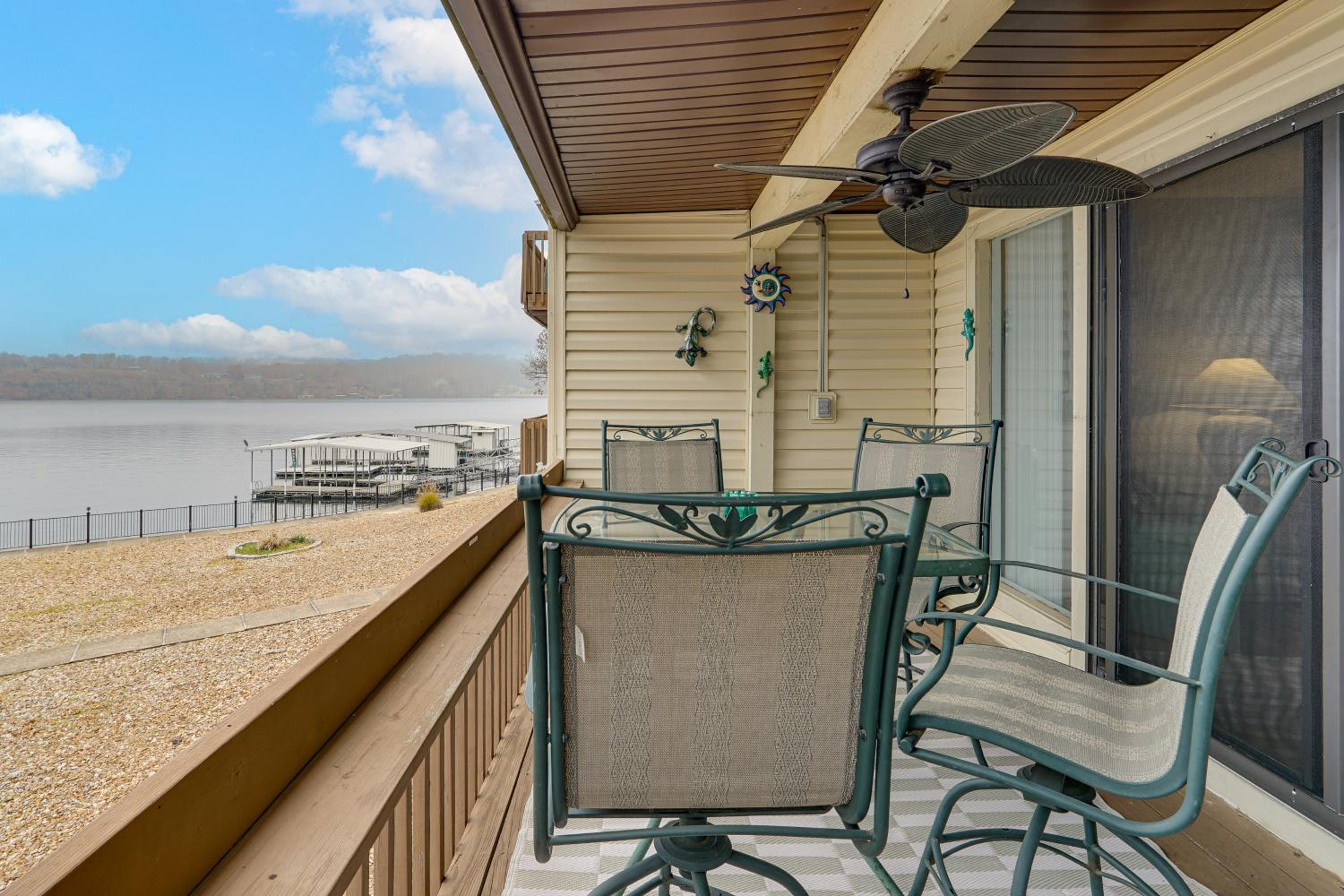 Main Channel View! Condo with Dock and Pool Access