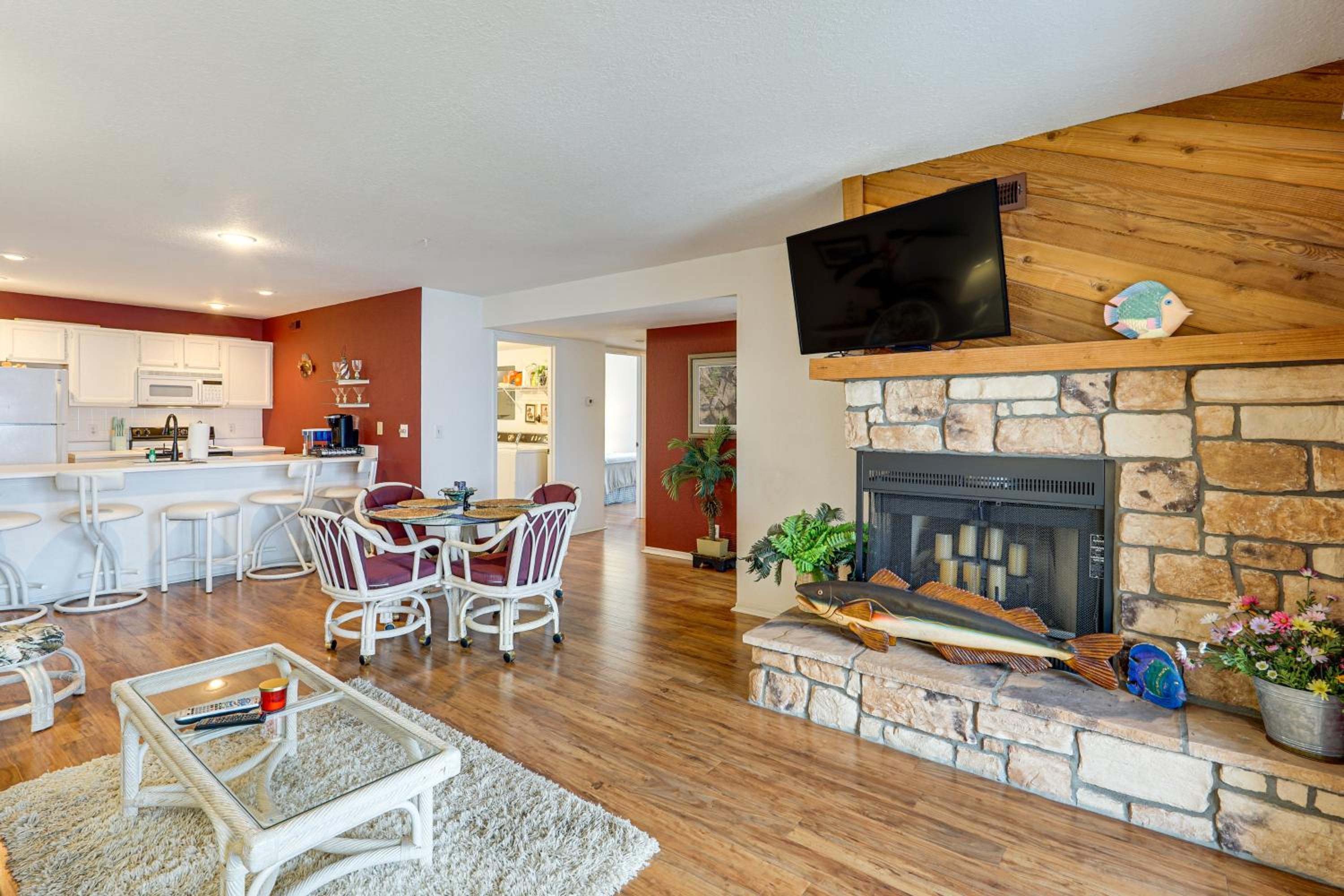 Main Channel View! Condo with Dock and Pool Access