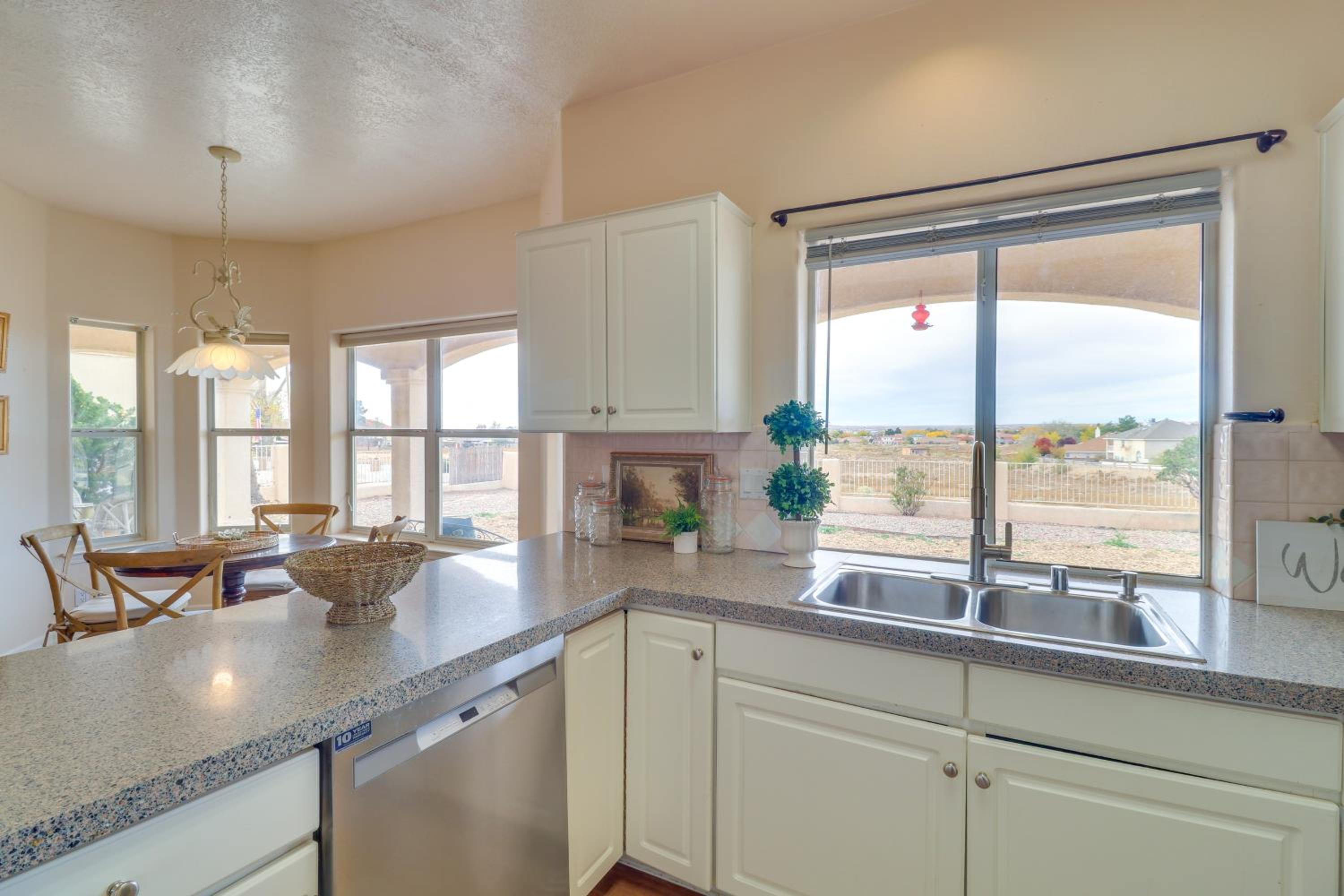 Patio with Tranquil Views! Home 14 Mi to Albuquerque