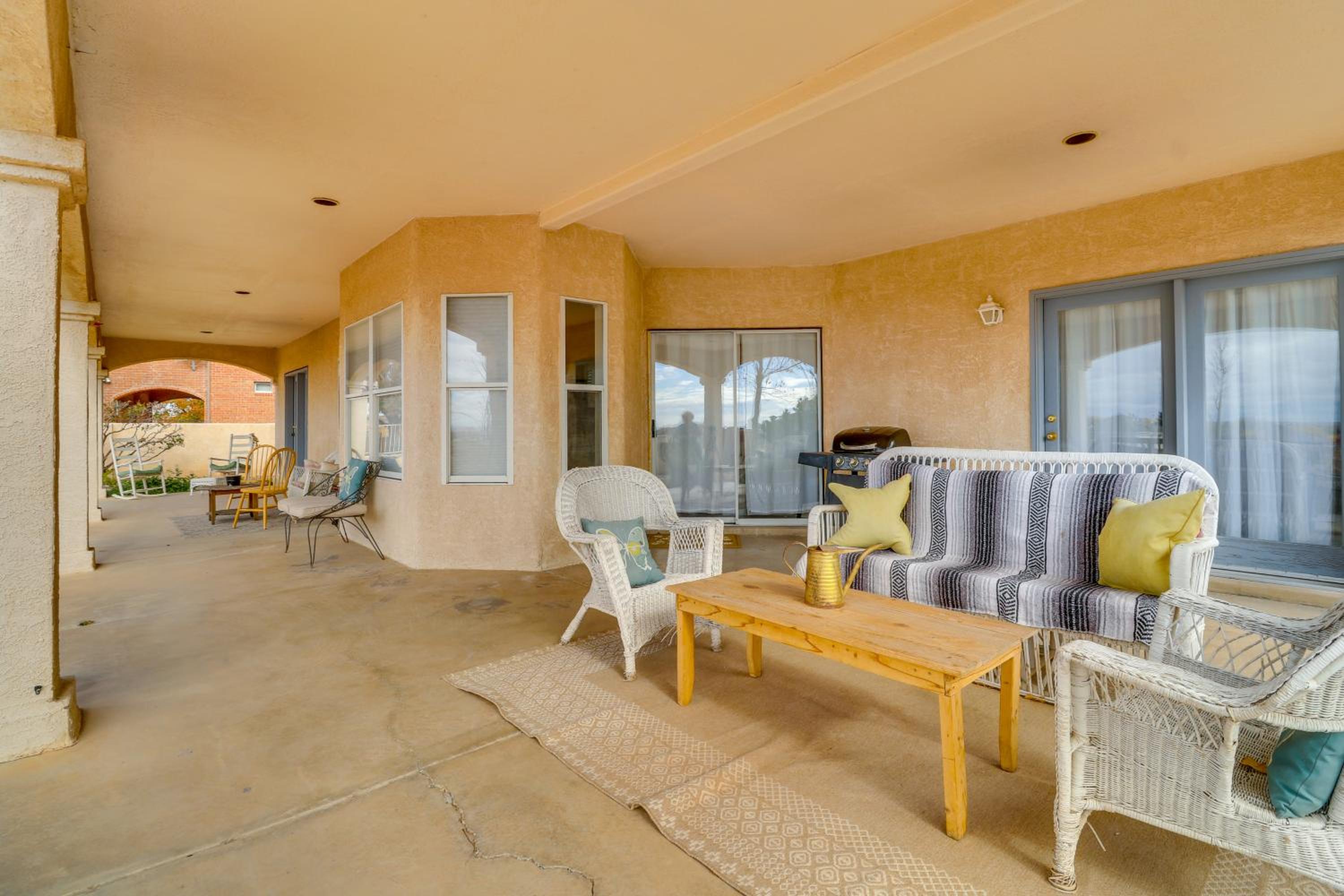 Patio with Tranquil Views! Home 14 Mi to Albuquerque