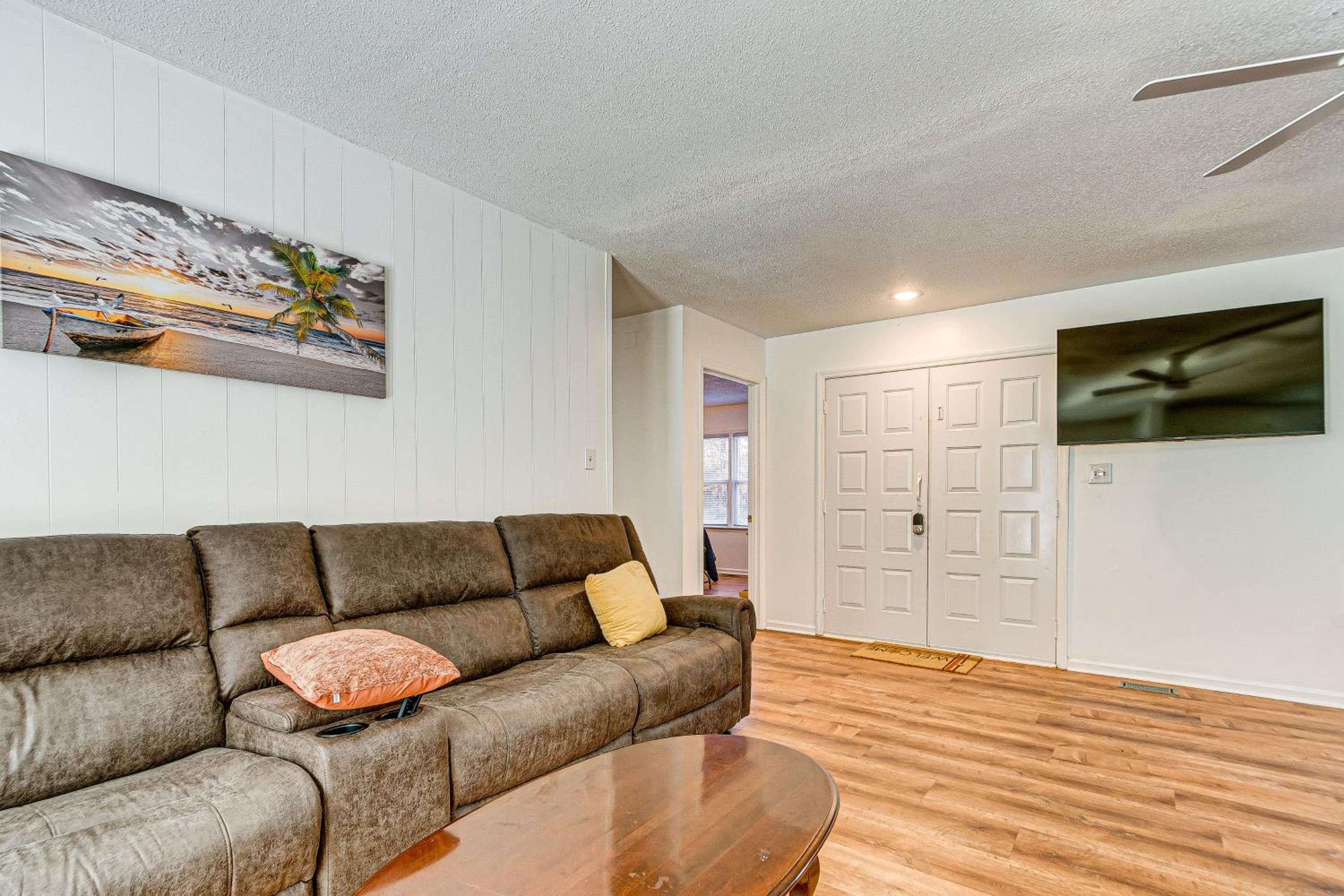2 Mi to Lake Gaston Wooded Family Home with Deck
