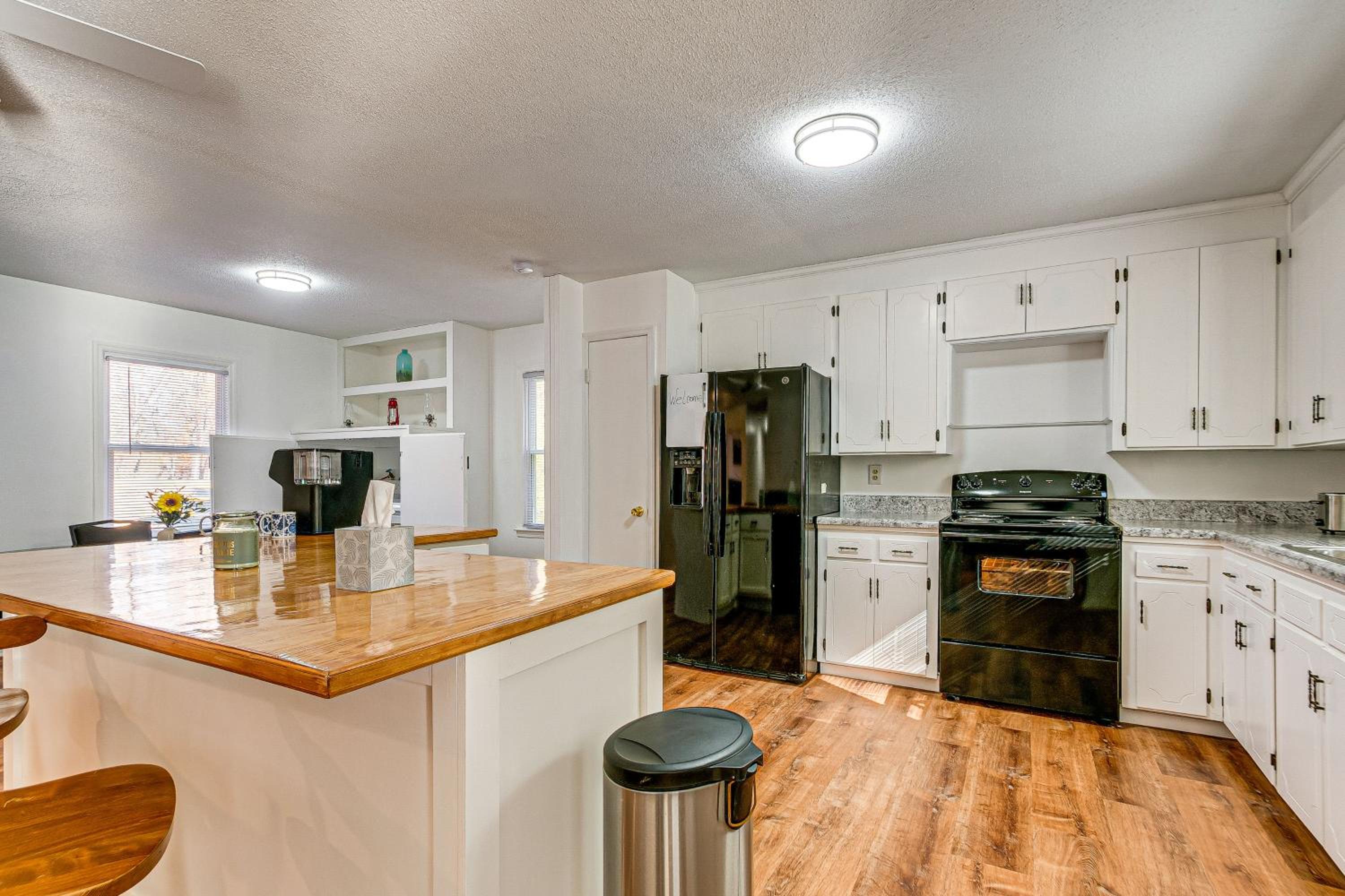 2 Mi to Lake Gaston Wooded Family Home with Deck