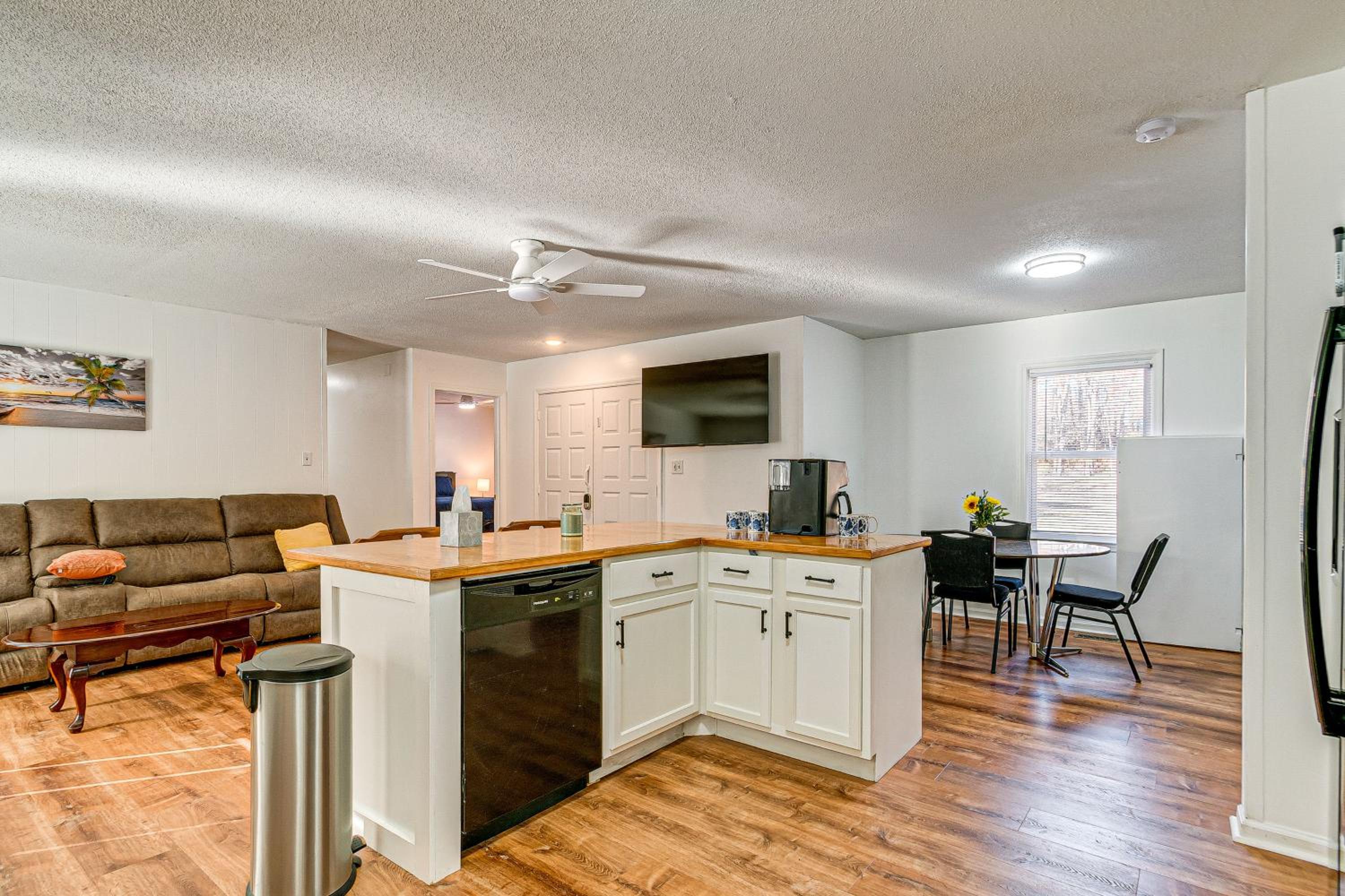 2 Mi to Lake Gaston Wooded Family Home with Deck