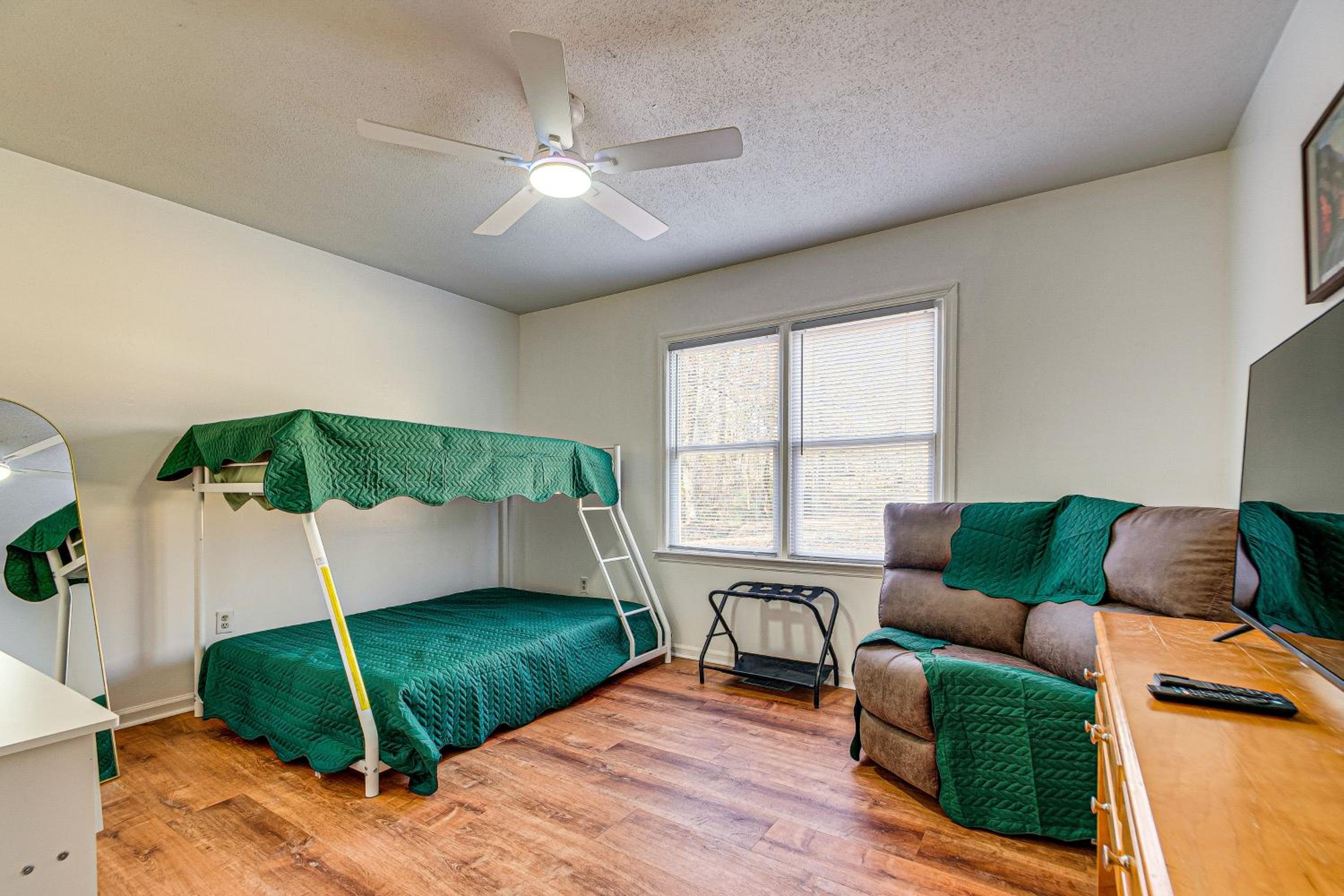 2 Mi to Lake Gaston Wooded Family Home with Deck