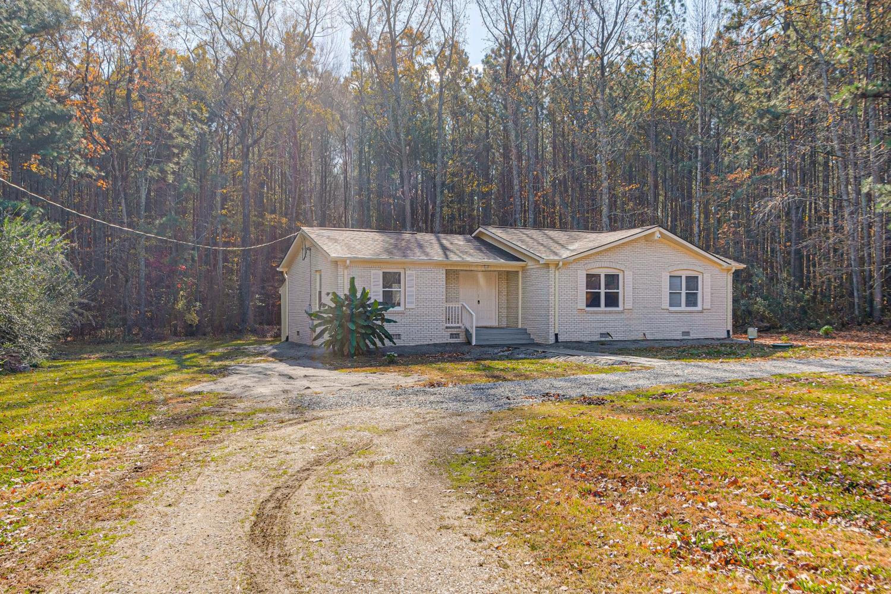 2 Mi to Lake Gaston Wooded Family Home with Deck