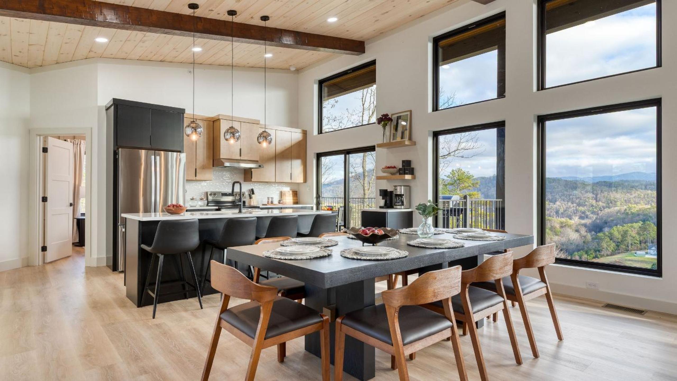 Modern Smoky Mountain Stay With Two Decks Plunge Pool Game Room Overlook Lodge by AvantStay