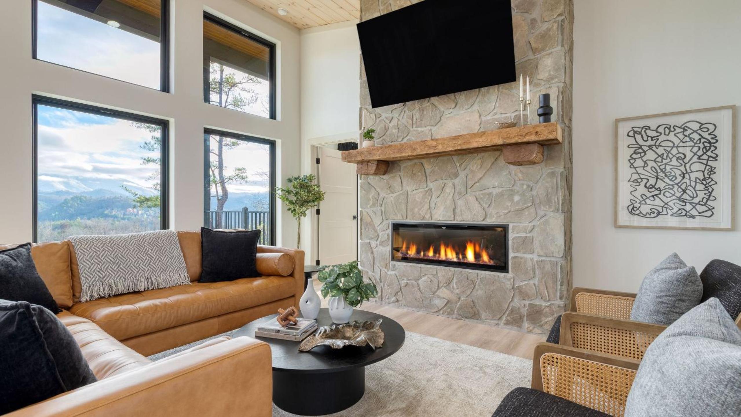 Modern Smoky Mountain Stay With Two Decks Plunge Pool Game Room Overlook Lodge by AvantStay