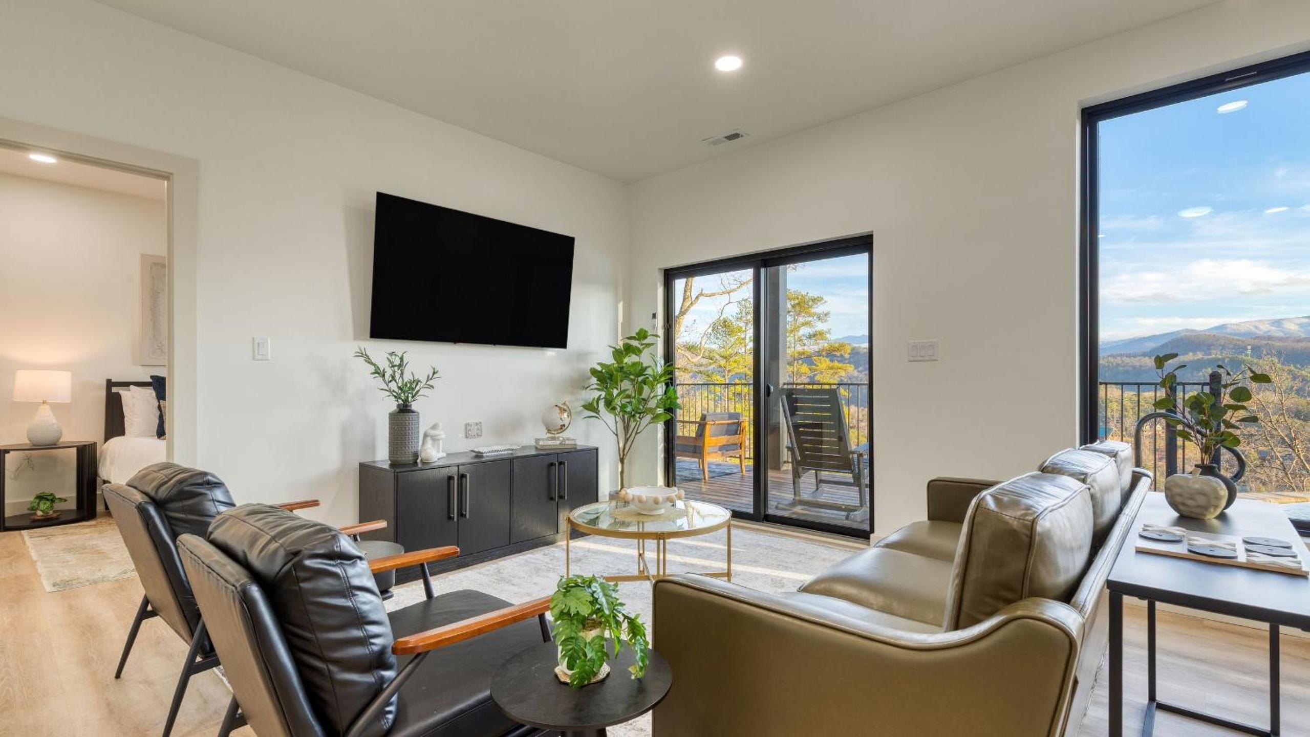 Modern Smoky Mountain Stay With Two Decks Plunge Pool Game Room Overlook Lodge by AvantStay