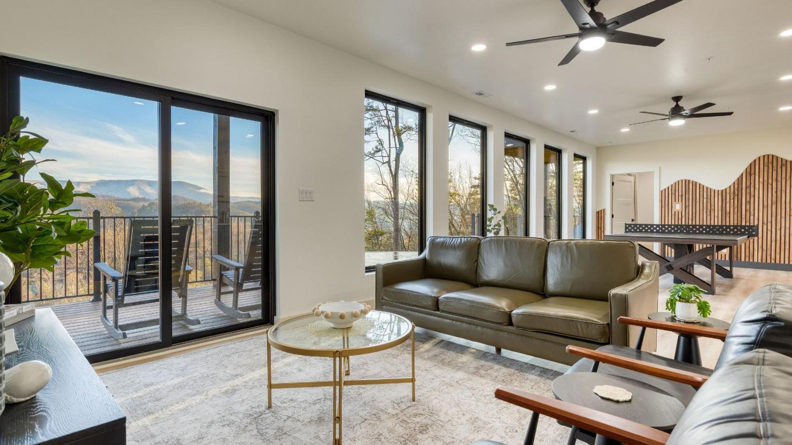 Modern Smoky Mountain Stay With Two Decks Plunge Pool Game Room Overlook Lodge by AvantStay