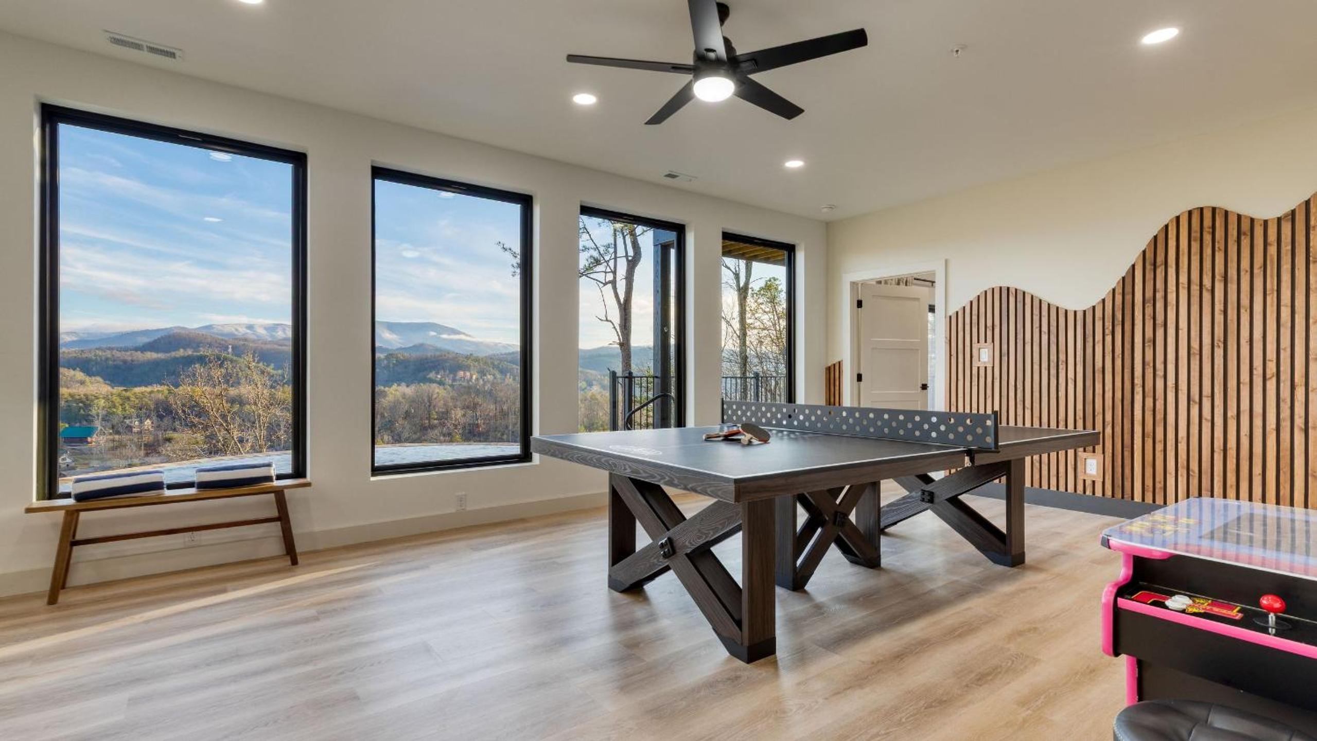 Modern Smoky Mountain Stay With Two Decks Plunge Pool Game Room Overlook Lodge by AvantStay