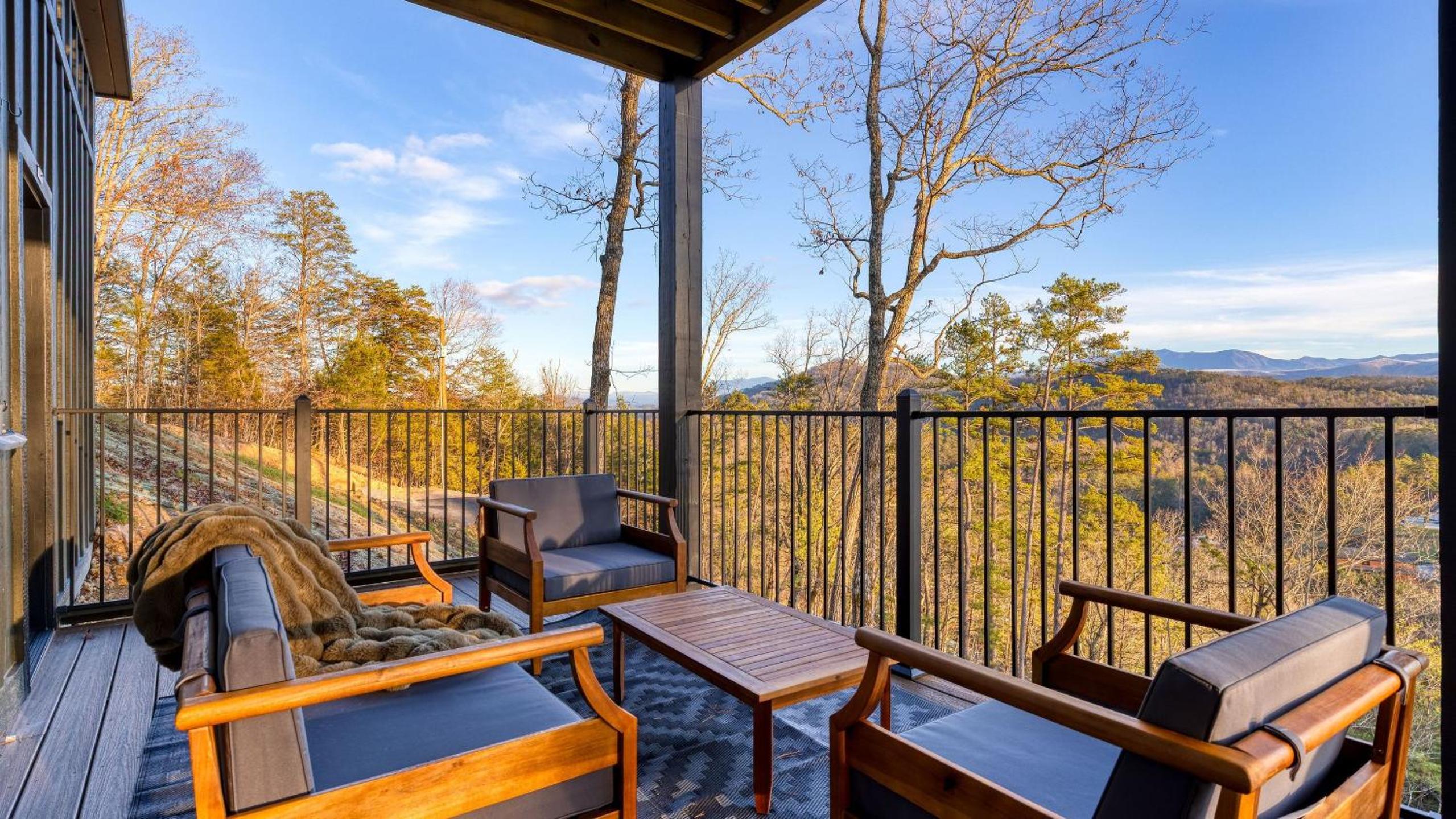 Modern Smoky Mountain Stay With Two Decks Plunge Pool Game Room Overlook Lodge by AvantStay