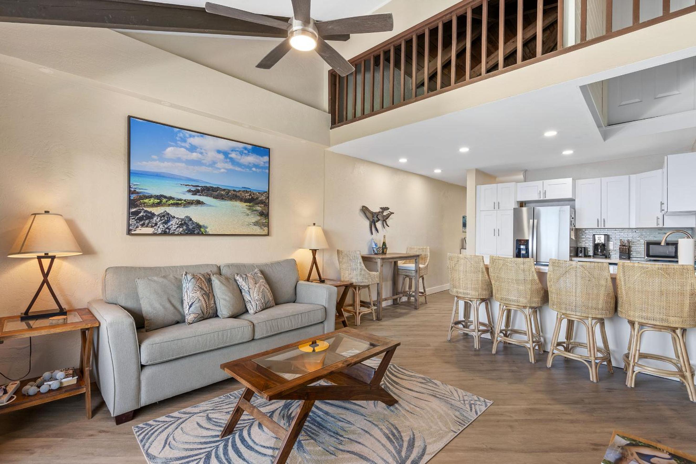 Shores of Maui 215 - Dramatic Ocean Views, Steps to the Beach, Renovated, AC!