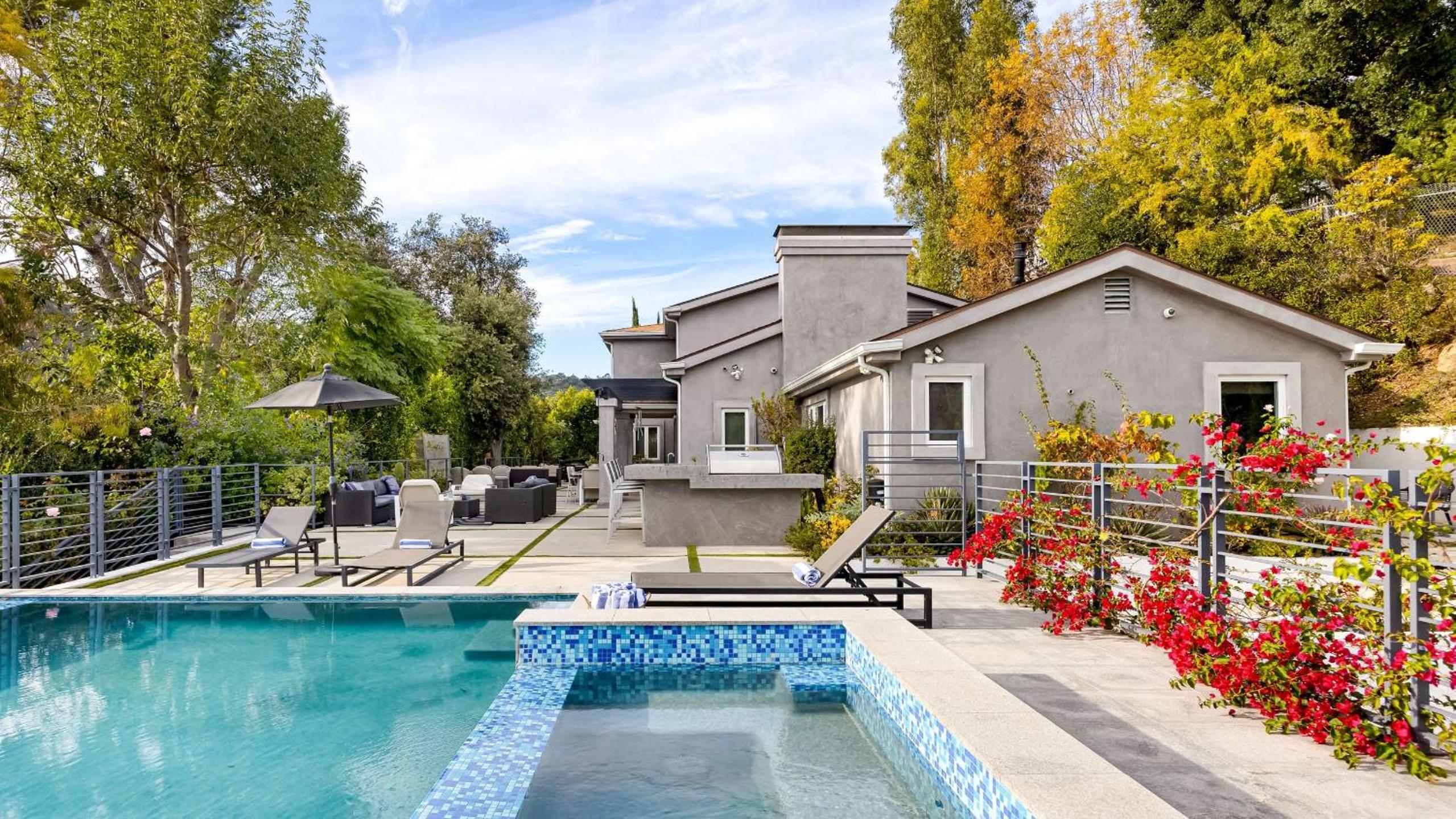 LA Hillside Retreat w Pool Views Fire Pit Outdoor Lounging Casa Bellagio by AvantStay