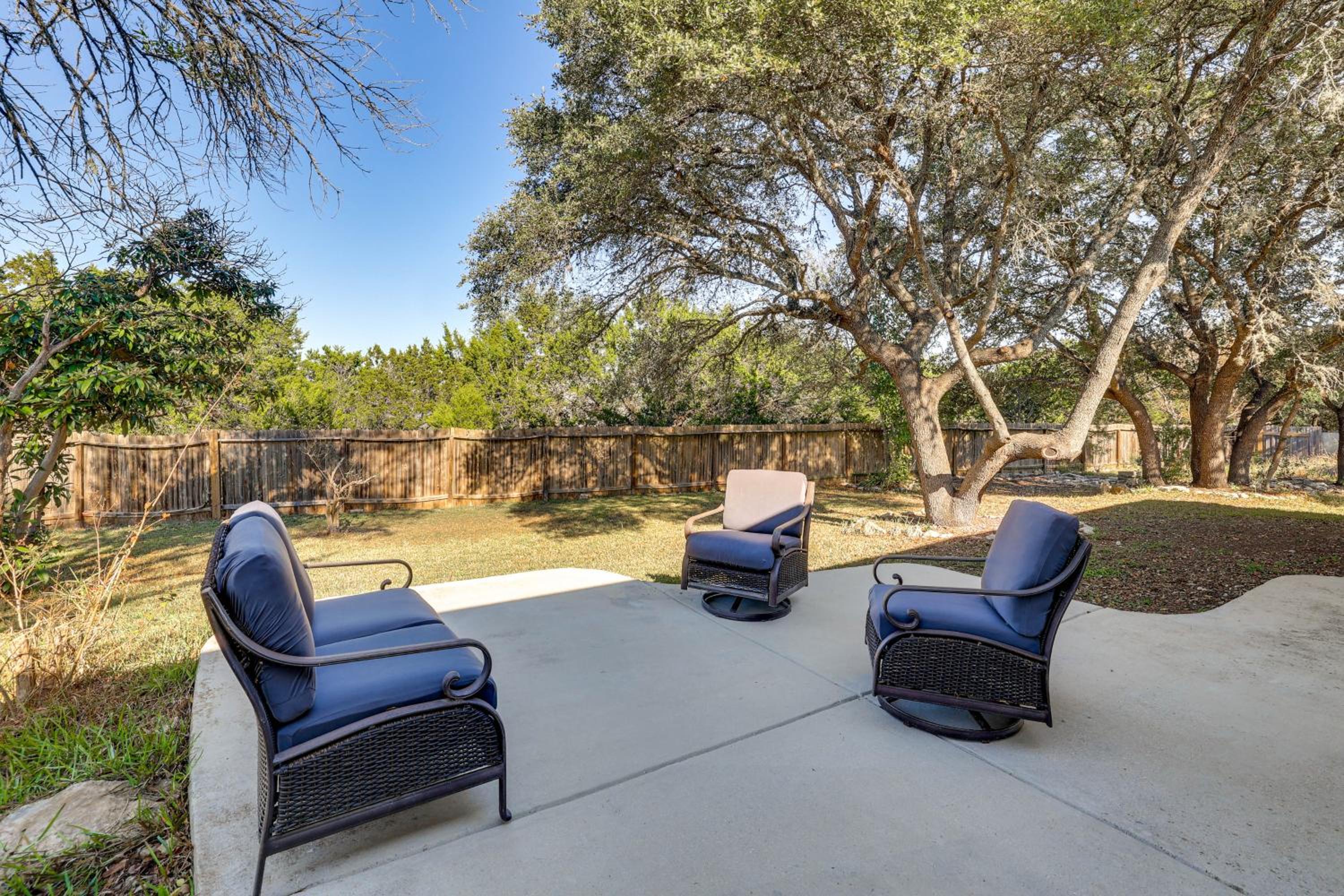Family Home with Games and Fenced Yard in San Antonio!