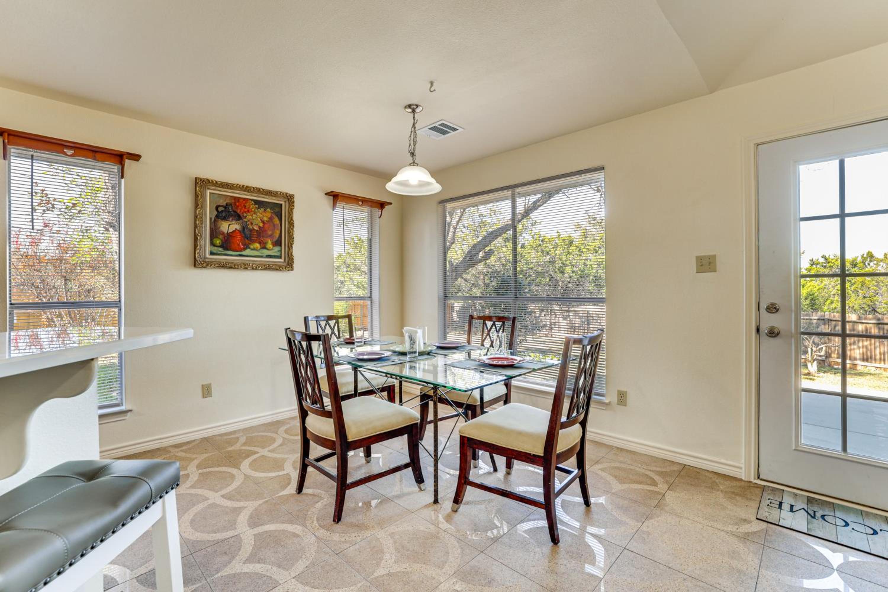 Family Home with Games and Fenced Yard in San Antonio!