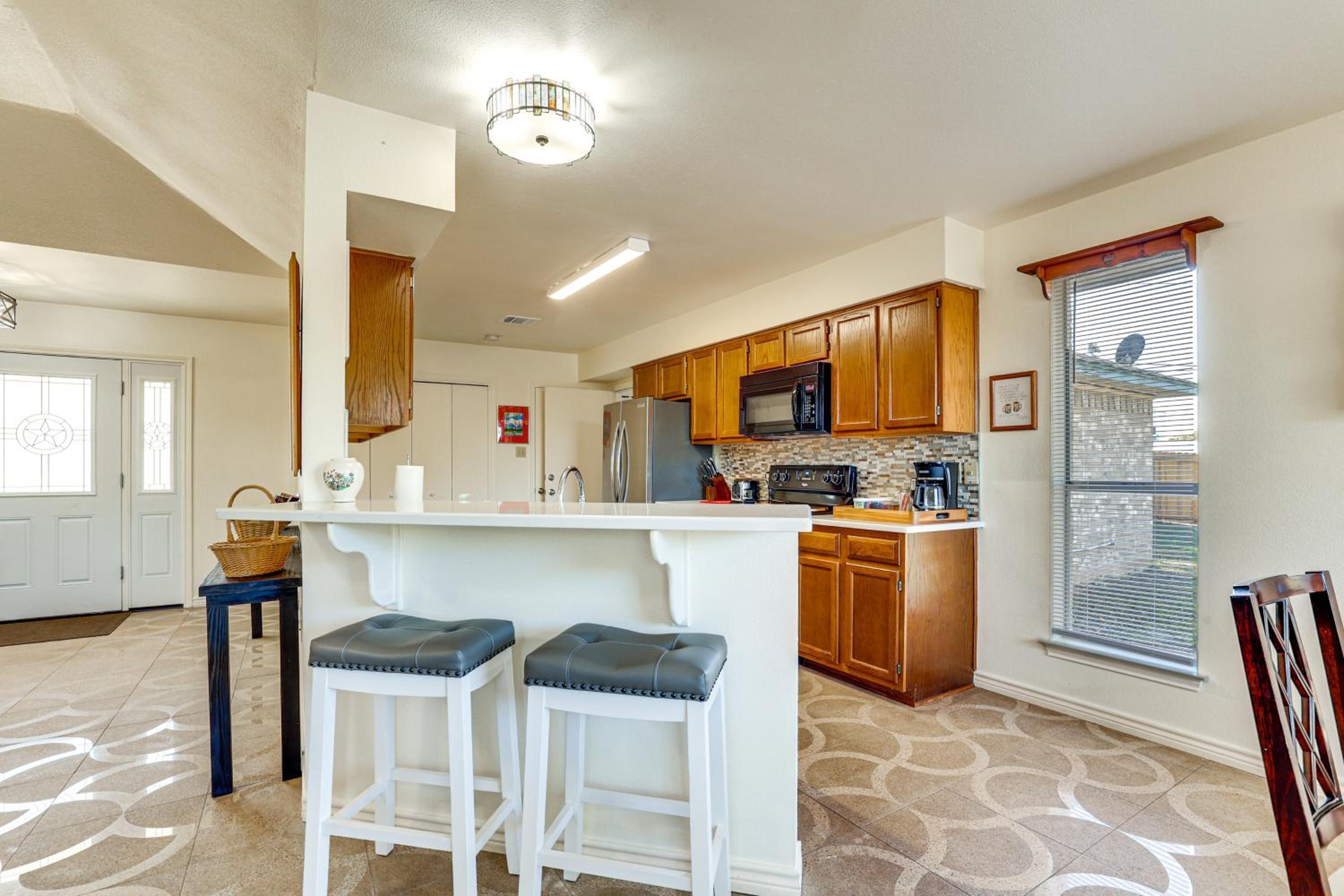 Family Home with Games and Fenced Yard in San Antonio!