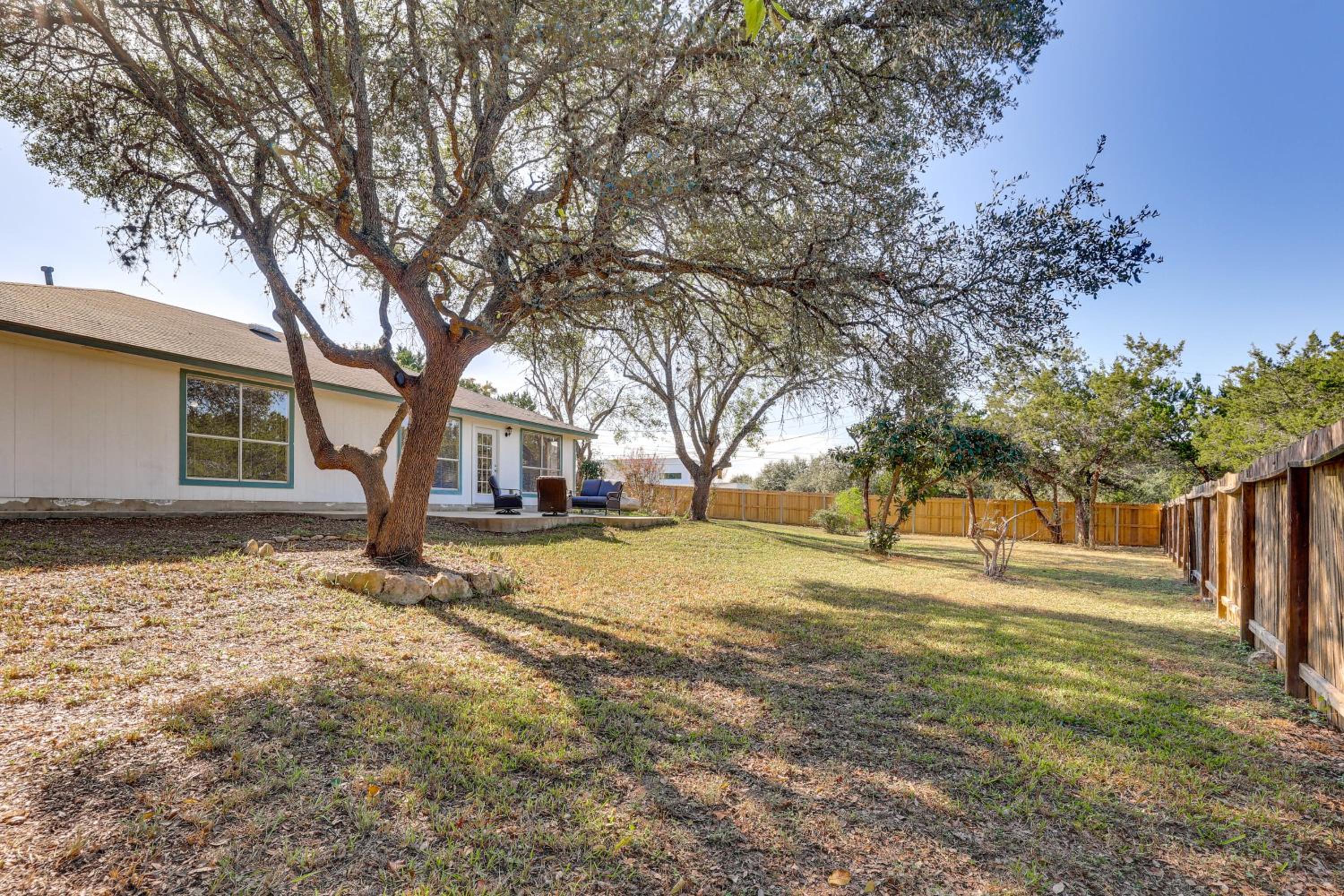Family Home with Games and Fenced Yard in San Antonio!
