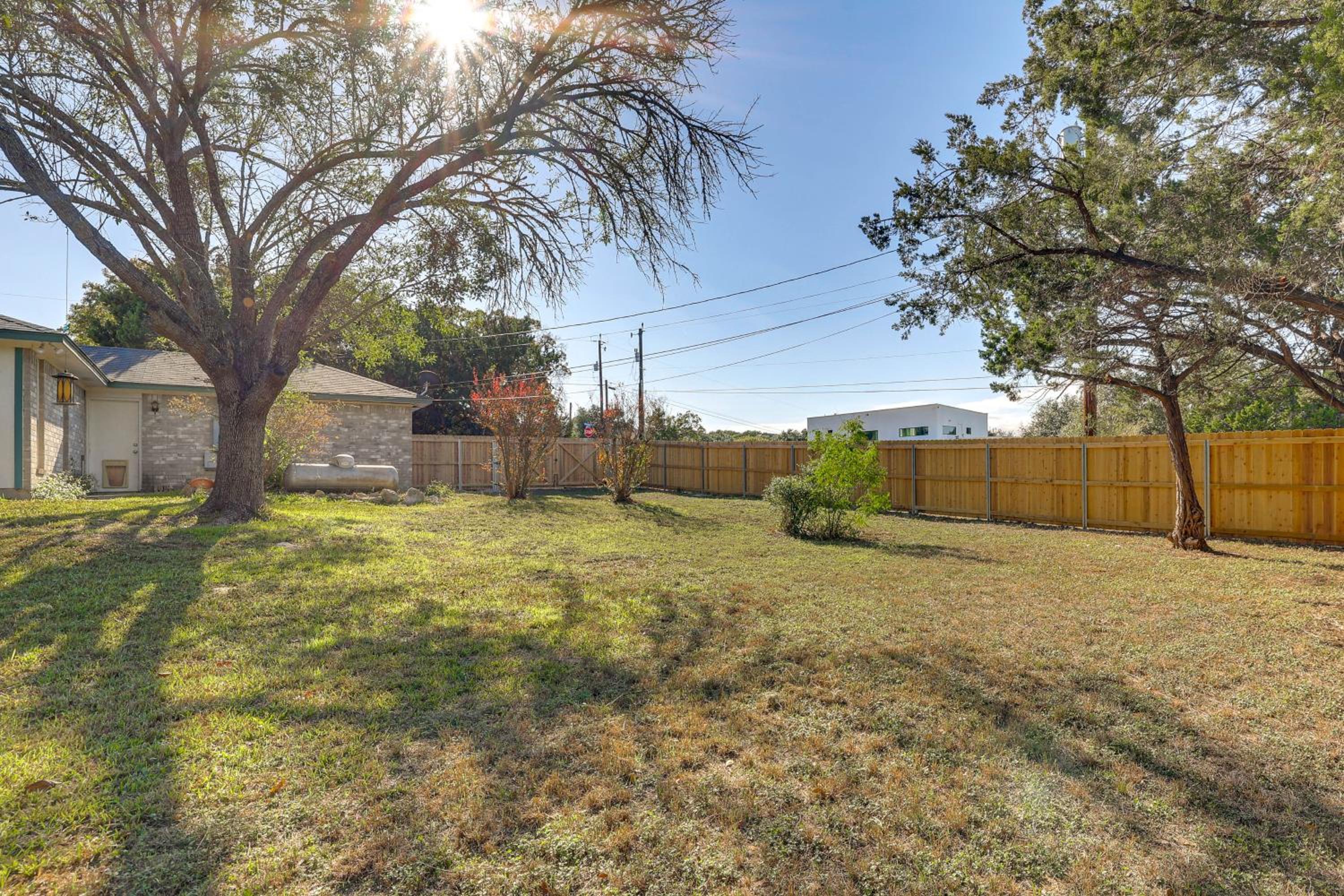 Family Home with Games and Fenced Yard in San Antonio!