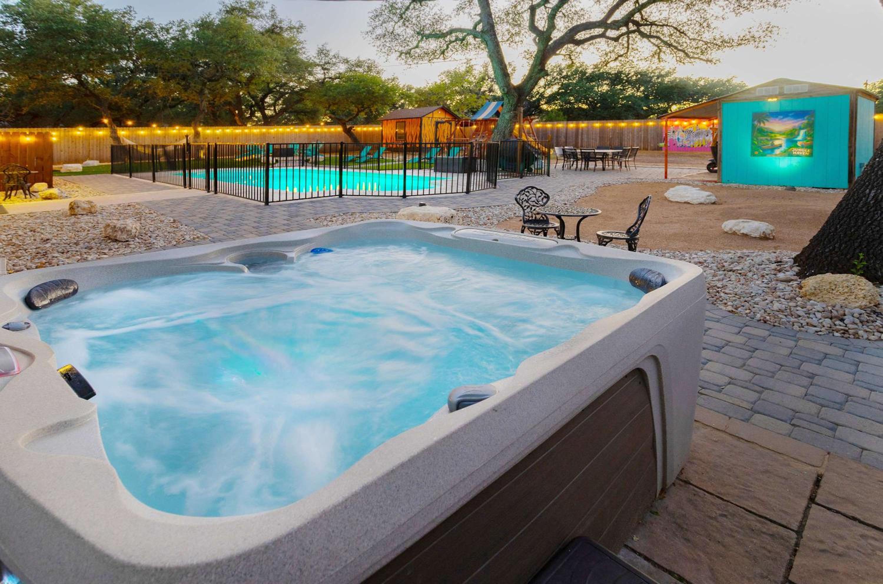 Jungle Haven Heated Pool Fun for 12