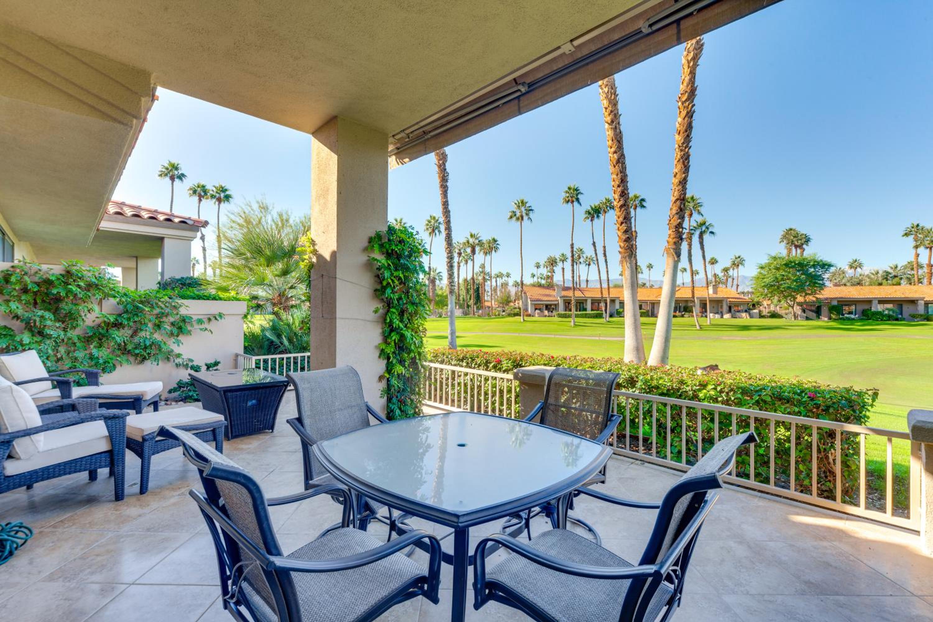 Mtn View and Fairway-Facing Patio Palm Desert Condo