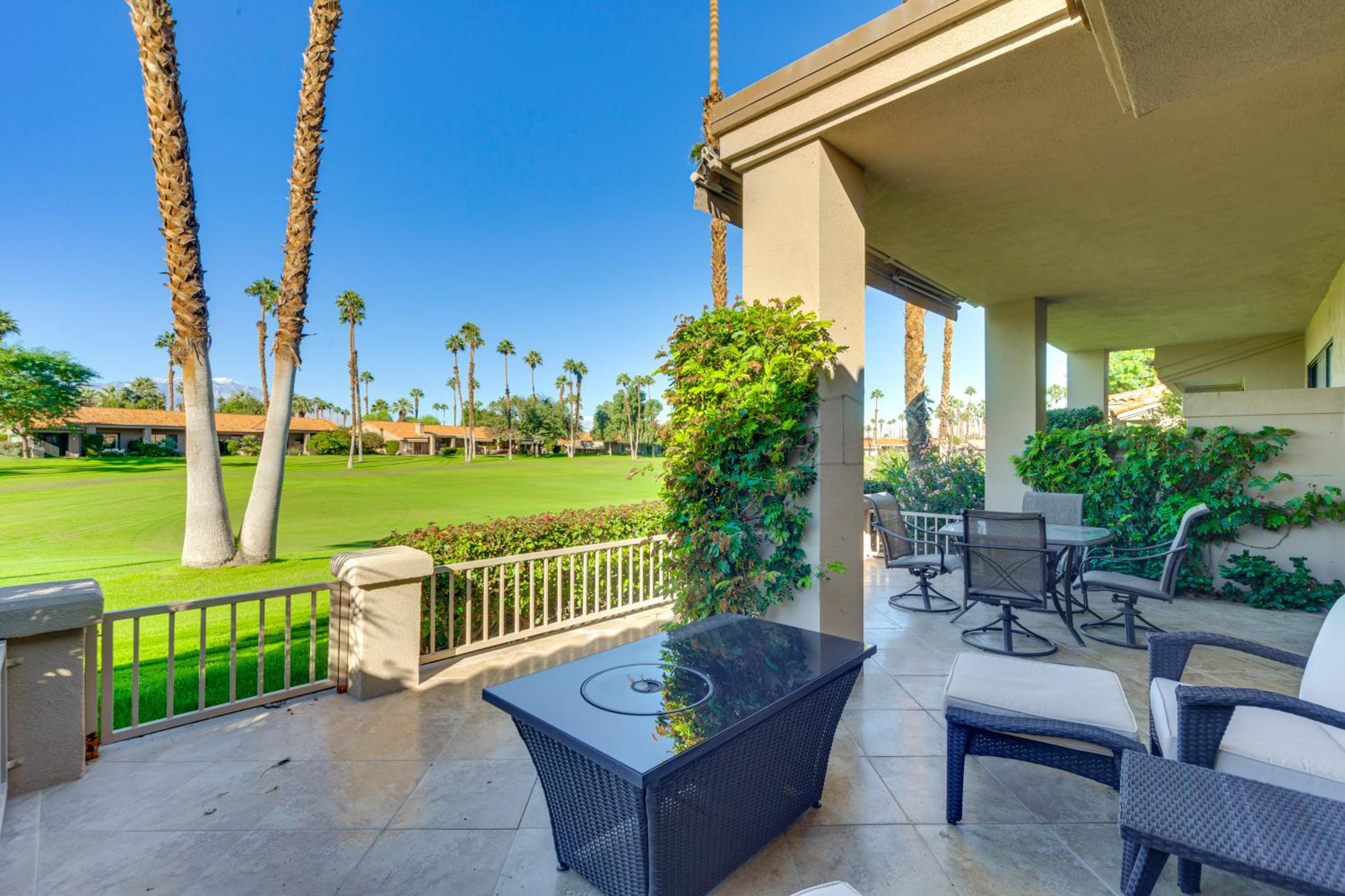 Mtn View and Fairway-Facing Patio Palm Desert Condo