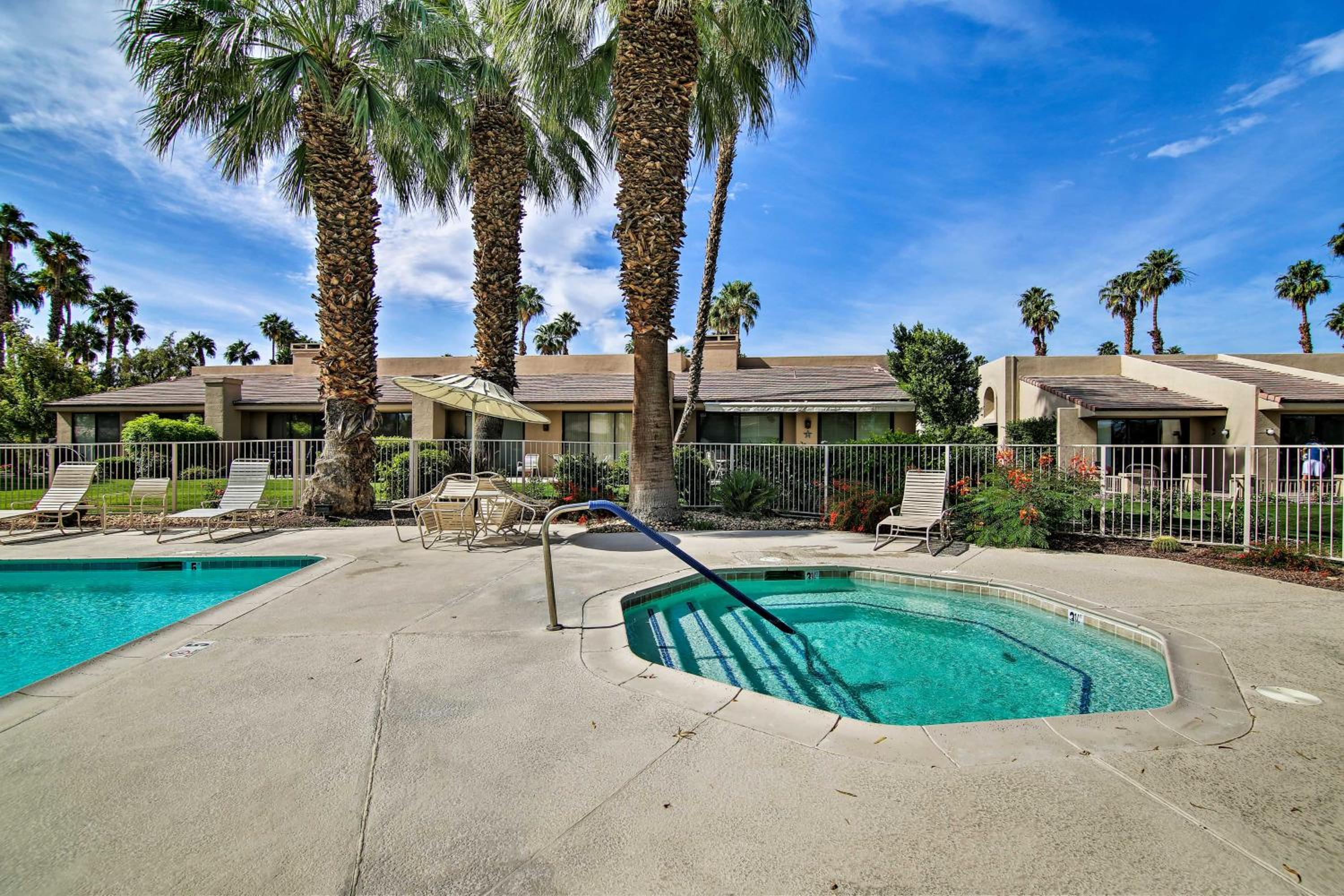 Mtn View and Fairway-Facing Patio Palm Desert Condo