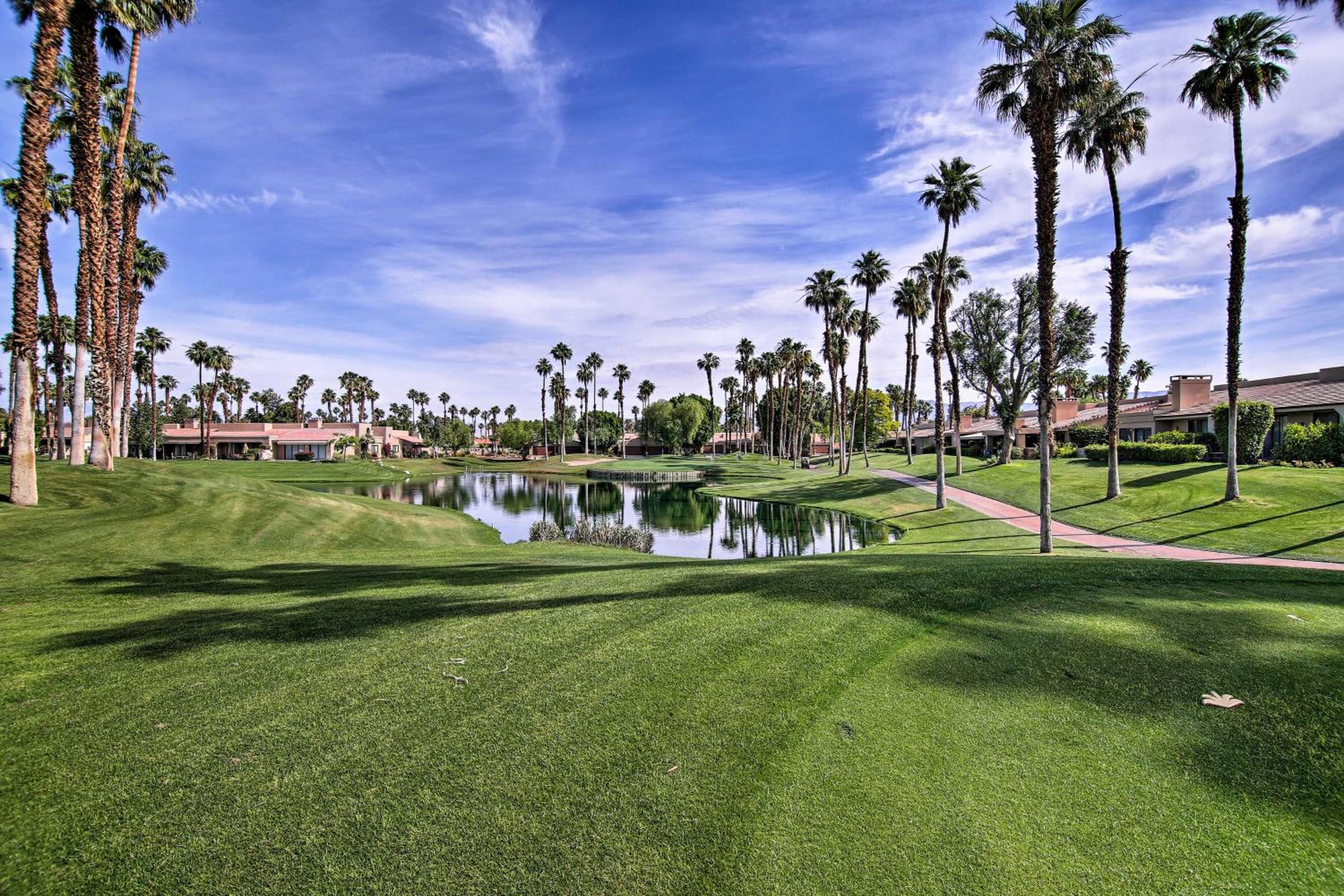 Mtn View and Fairway-Facing Patio Palm Desert Condo