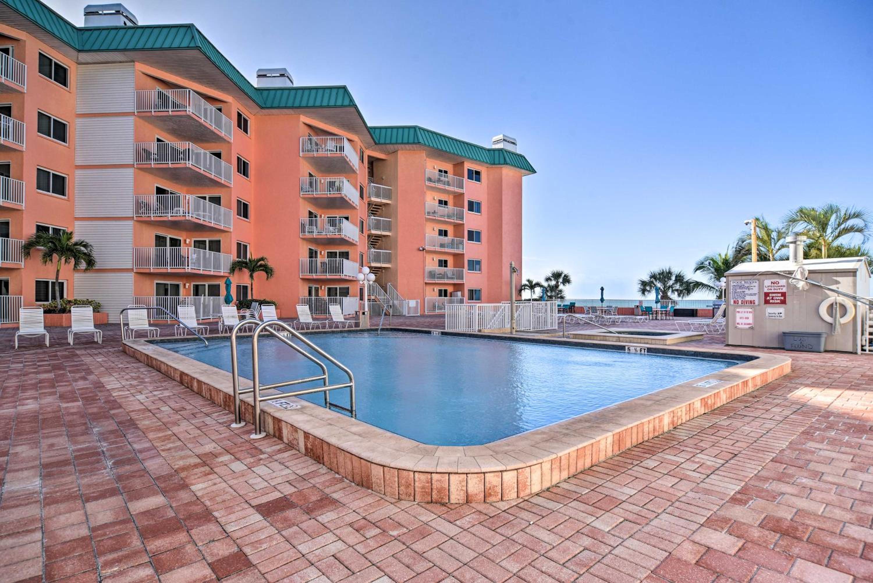 Private Balcony with Gulf Views Indian Shores Condo