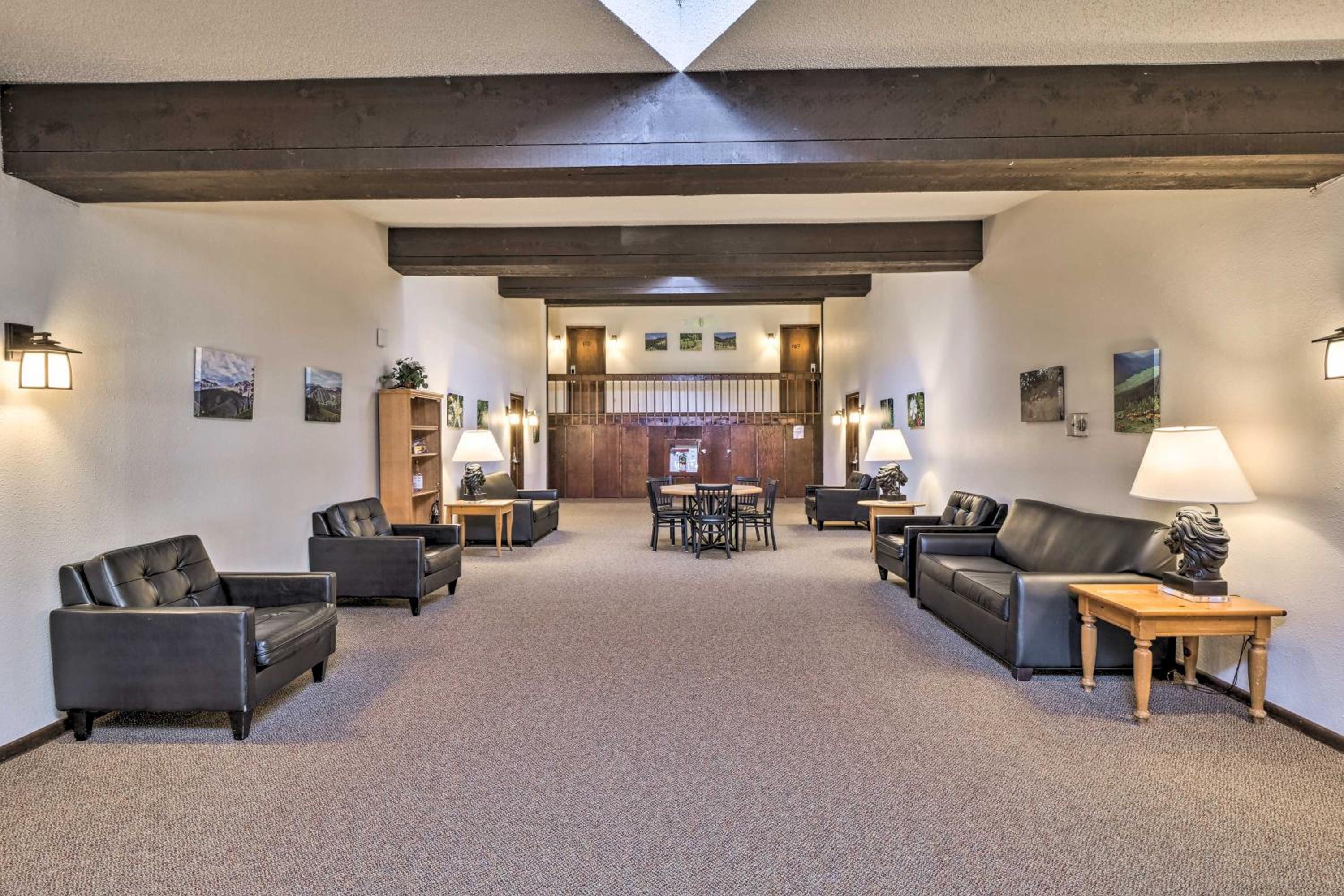 Ski, Soak and Chill! Pool-View Winter Park Condo