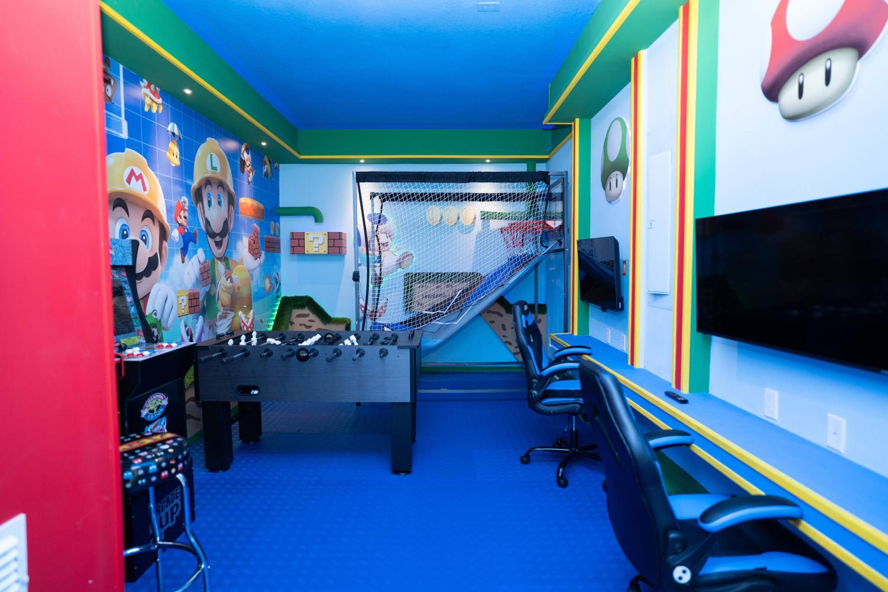 6BR Family at Champions Gate Pool Game Room