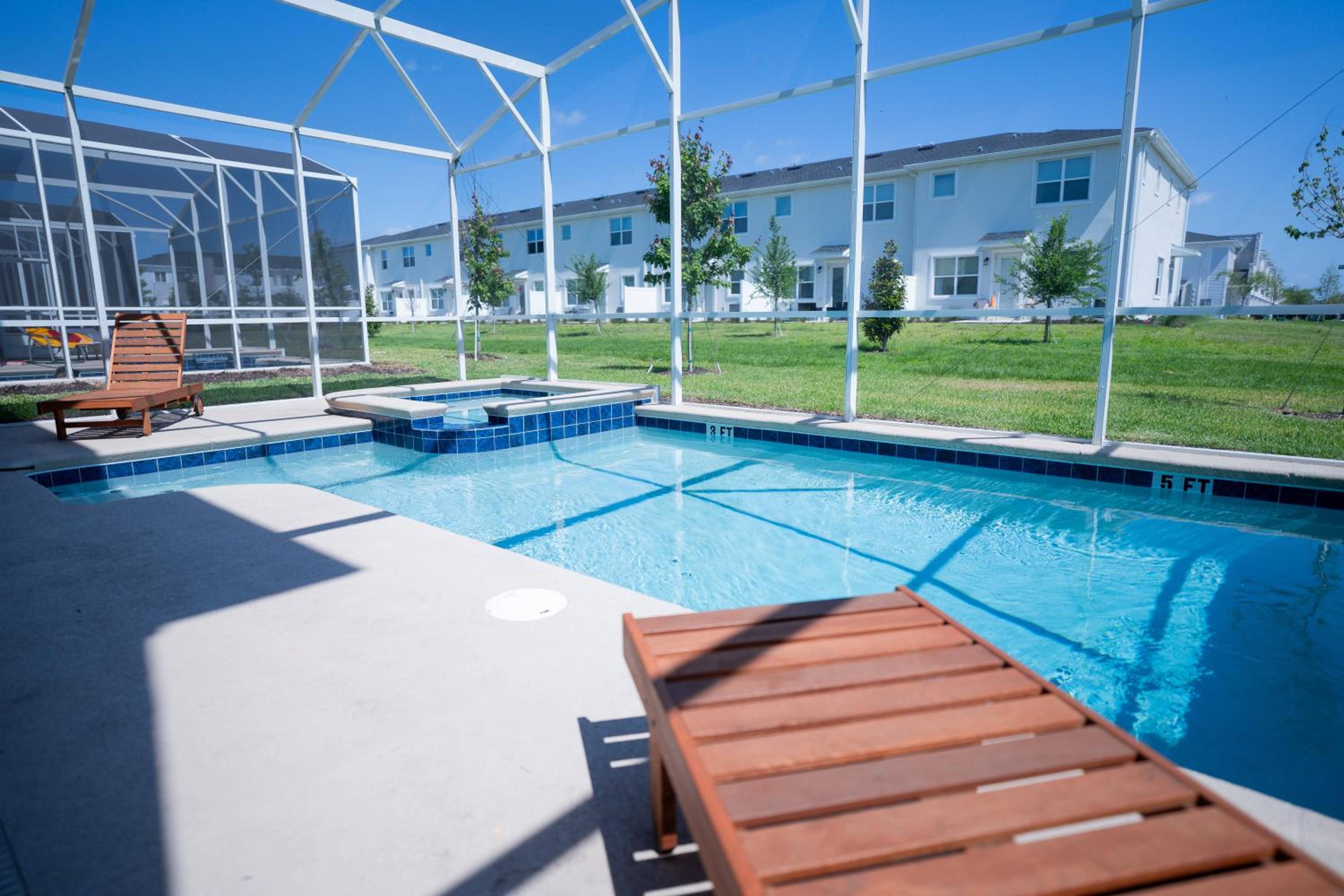 6BR Family at Champions Gate Pool Game Room
