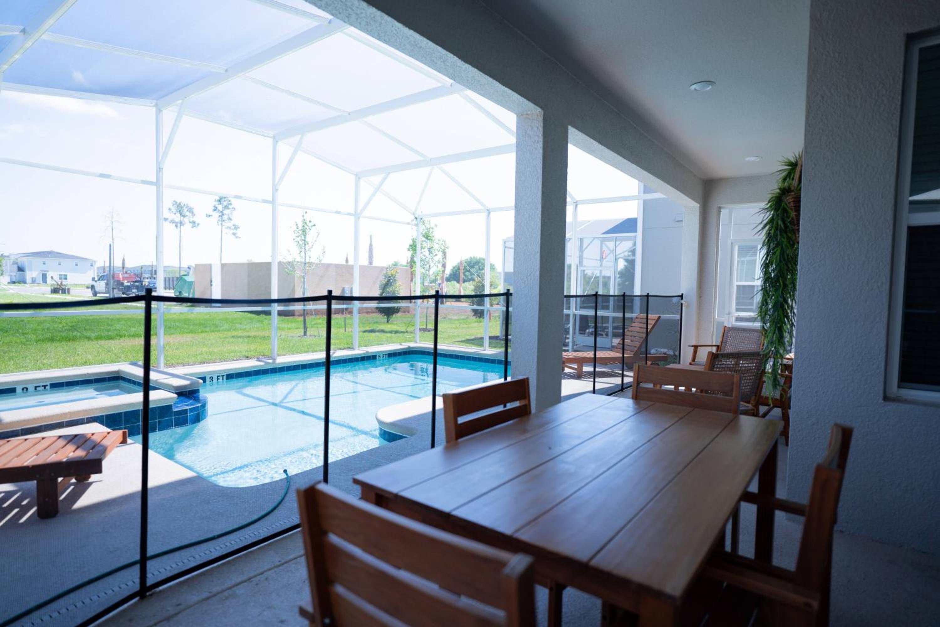 6BR Family at Champions Gate Pool Game Room