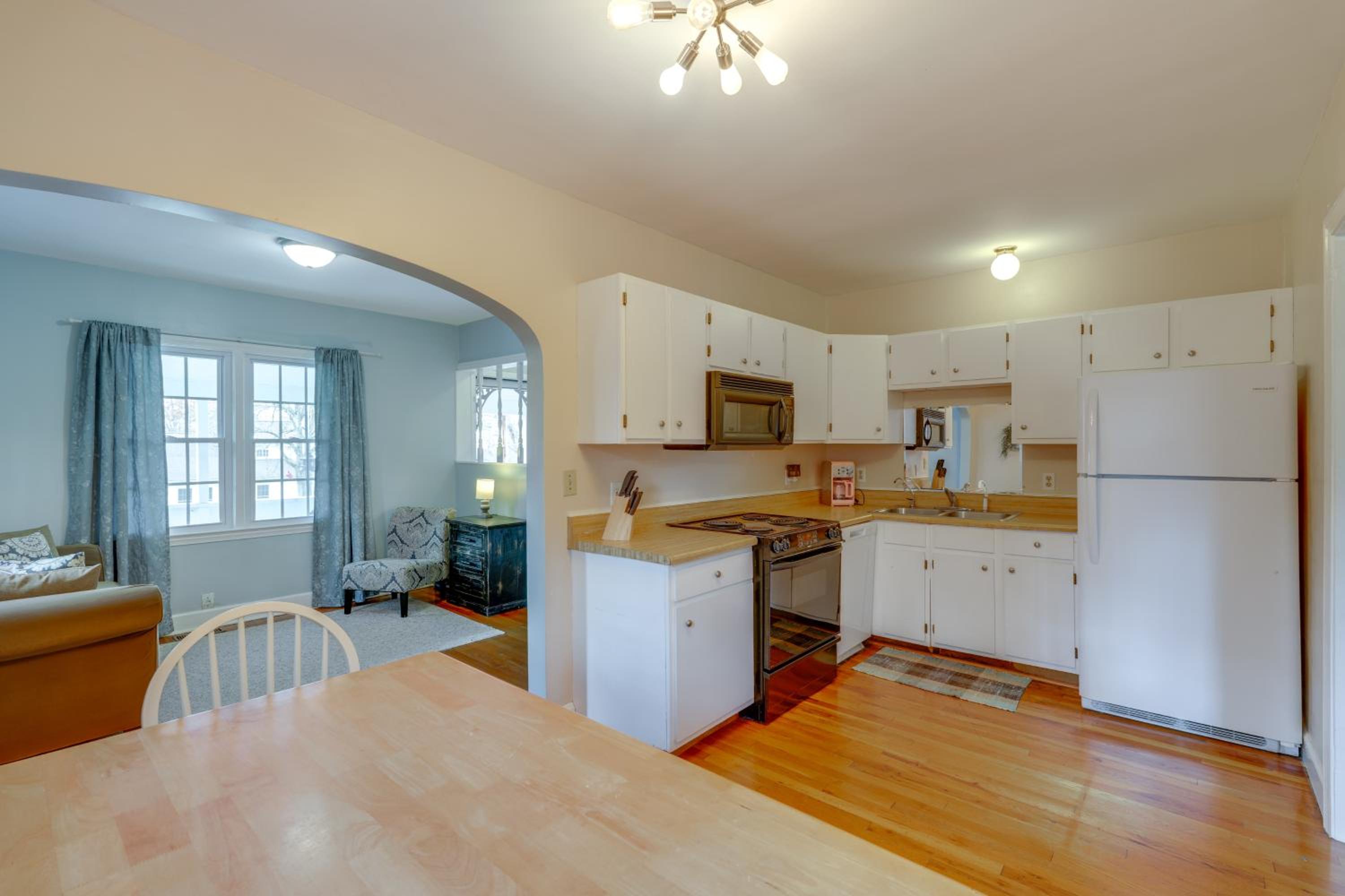 Walk to Shops and Dining Jonesborough Home with Deck!