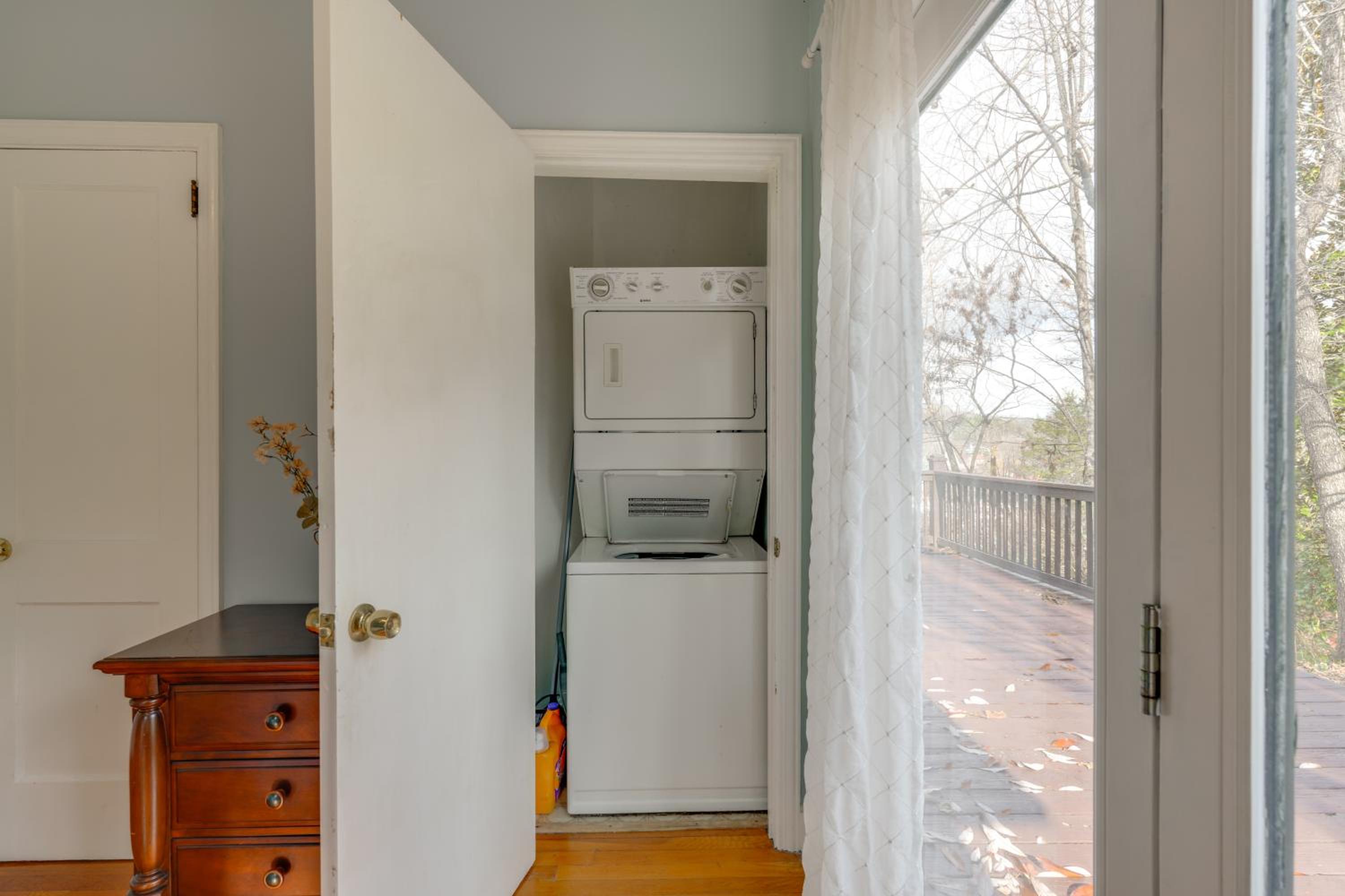 Walk to Shops and Dining Jonesborough Home with Deck!